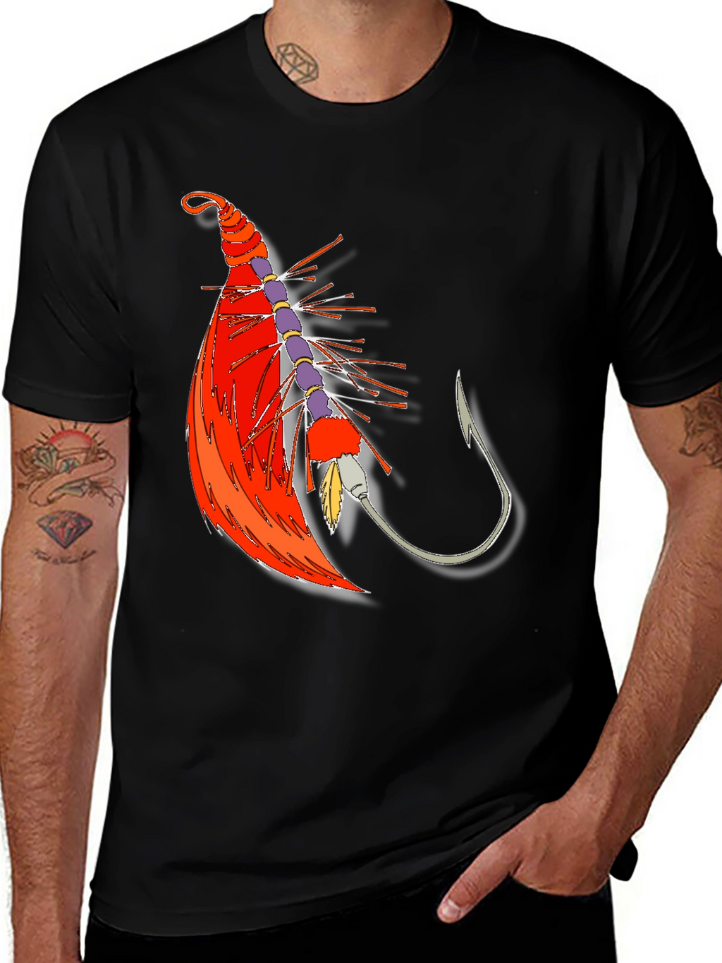 Fishing Lure Graphic Tee - Stylish Angler Apparel