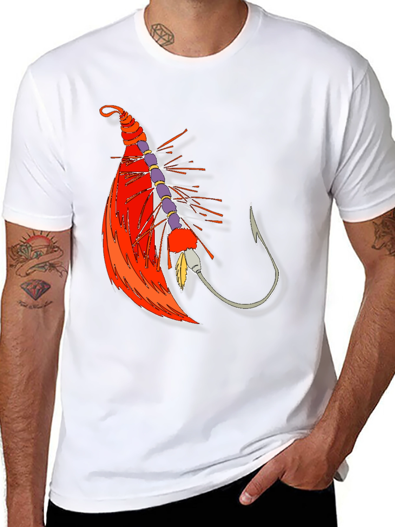 Fishing Lure Graphic Tee - Stylish Angler Apparel