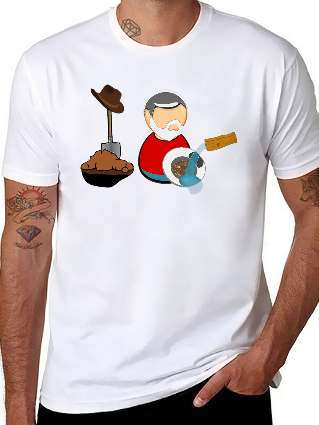 Gold Panning Black T-Shirt