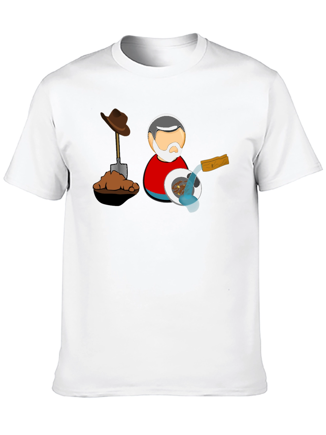 Gold Panning Black T-Shirt