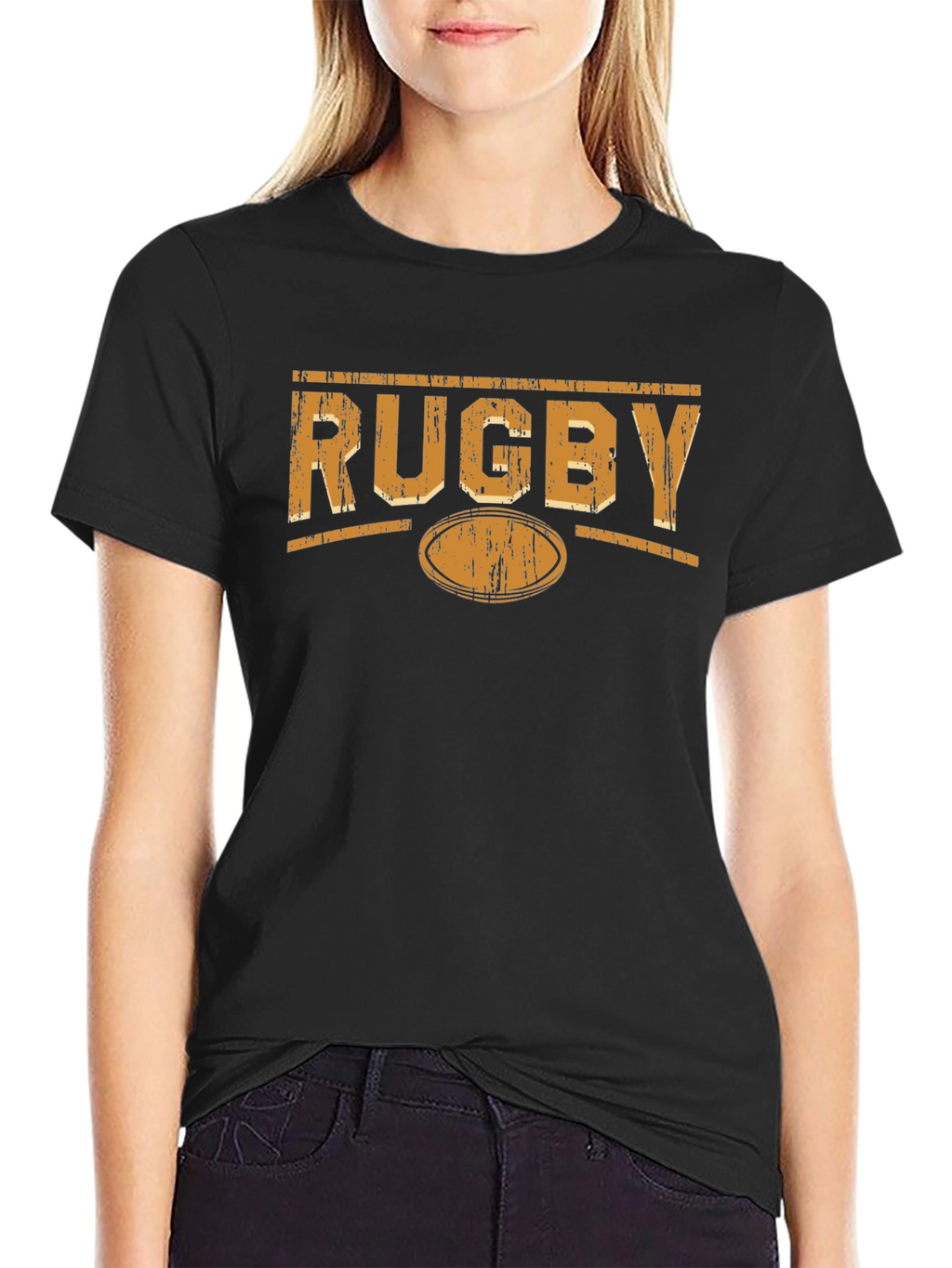 Rugby Graphic Black T-Shirt