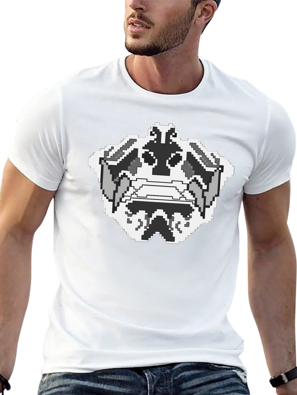 Pixel Art Rorschach T-Shirt - Cool Graphic Tee