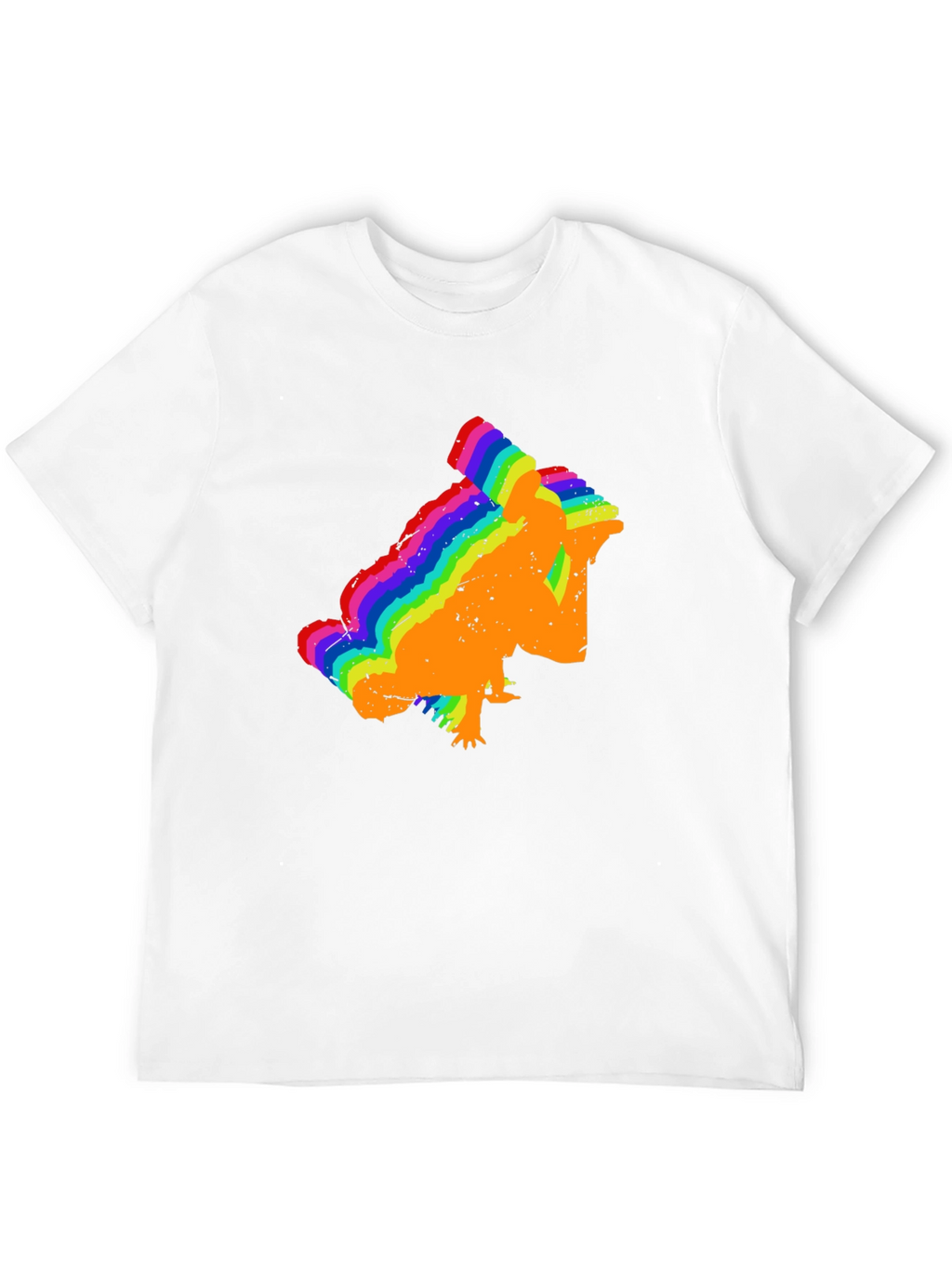 Rainbow Chameleon T-Shirt - Black