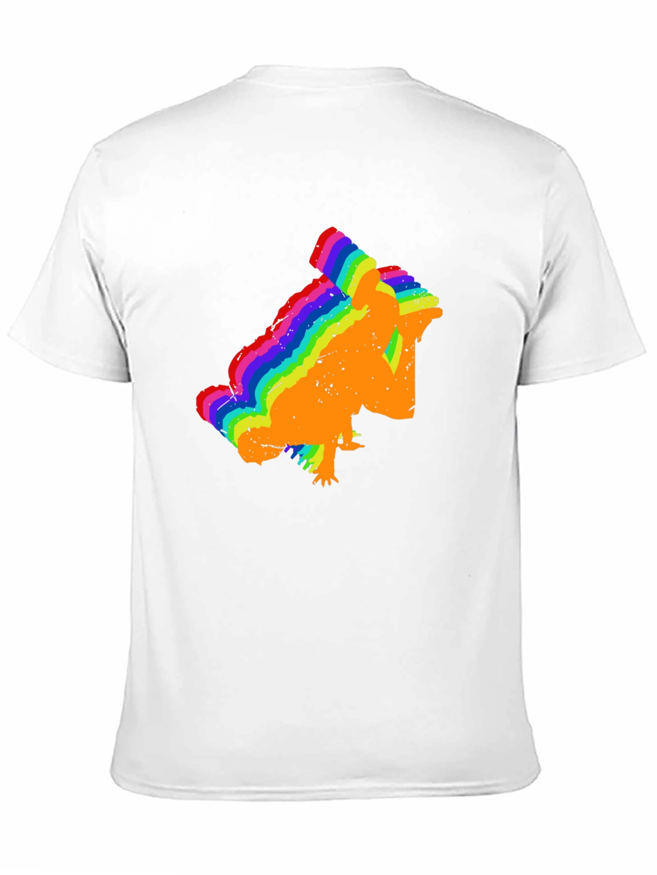 Rainbow Chameleon T-Shirt - Black