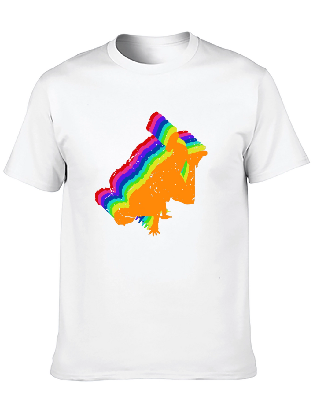 Rainbow Chameleon T-Shirt - Black