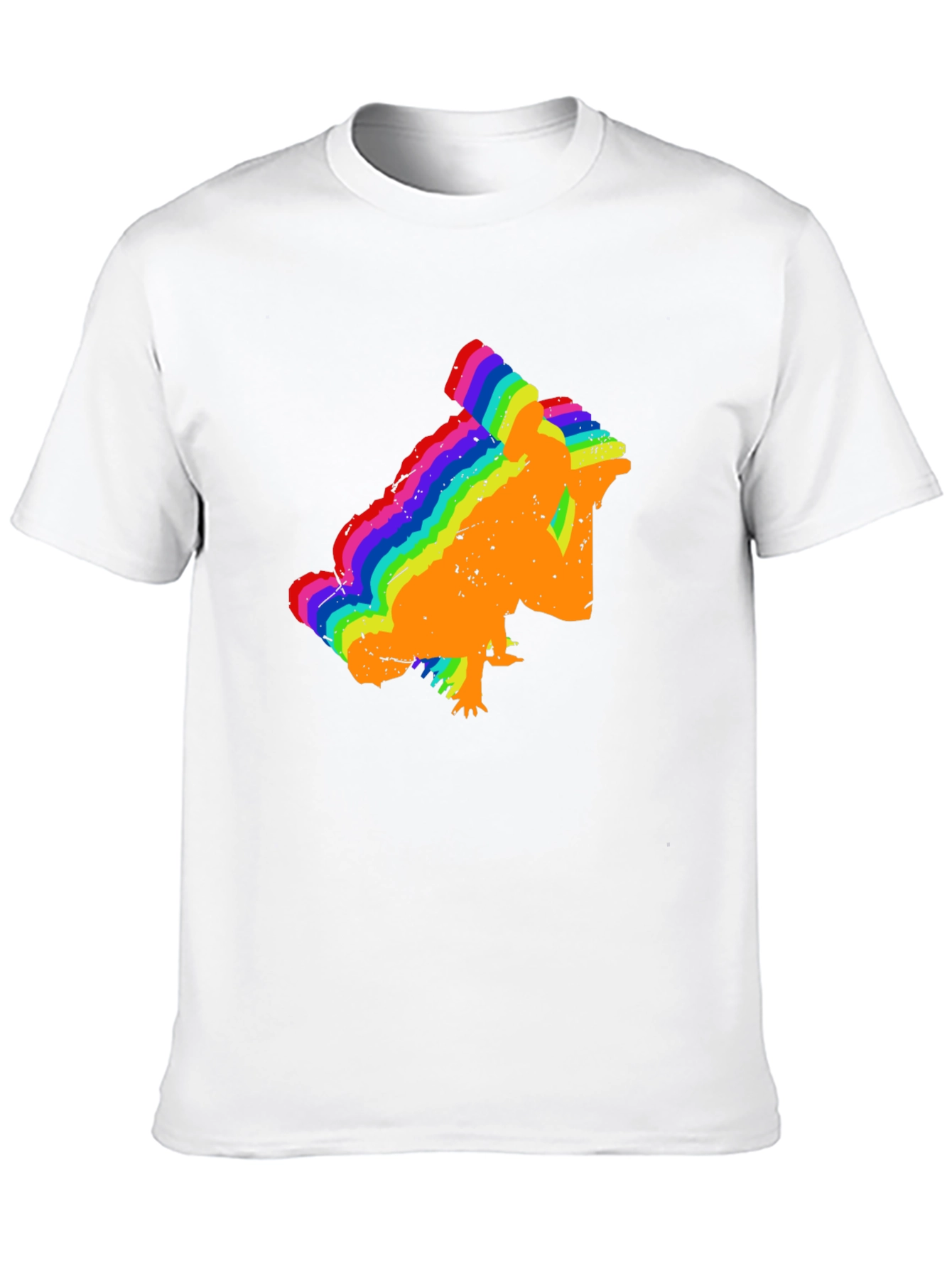 Rainbow Chameleon T-Shirt - Black