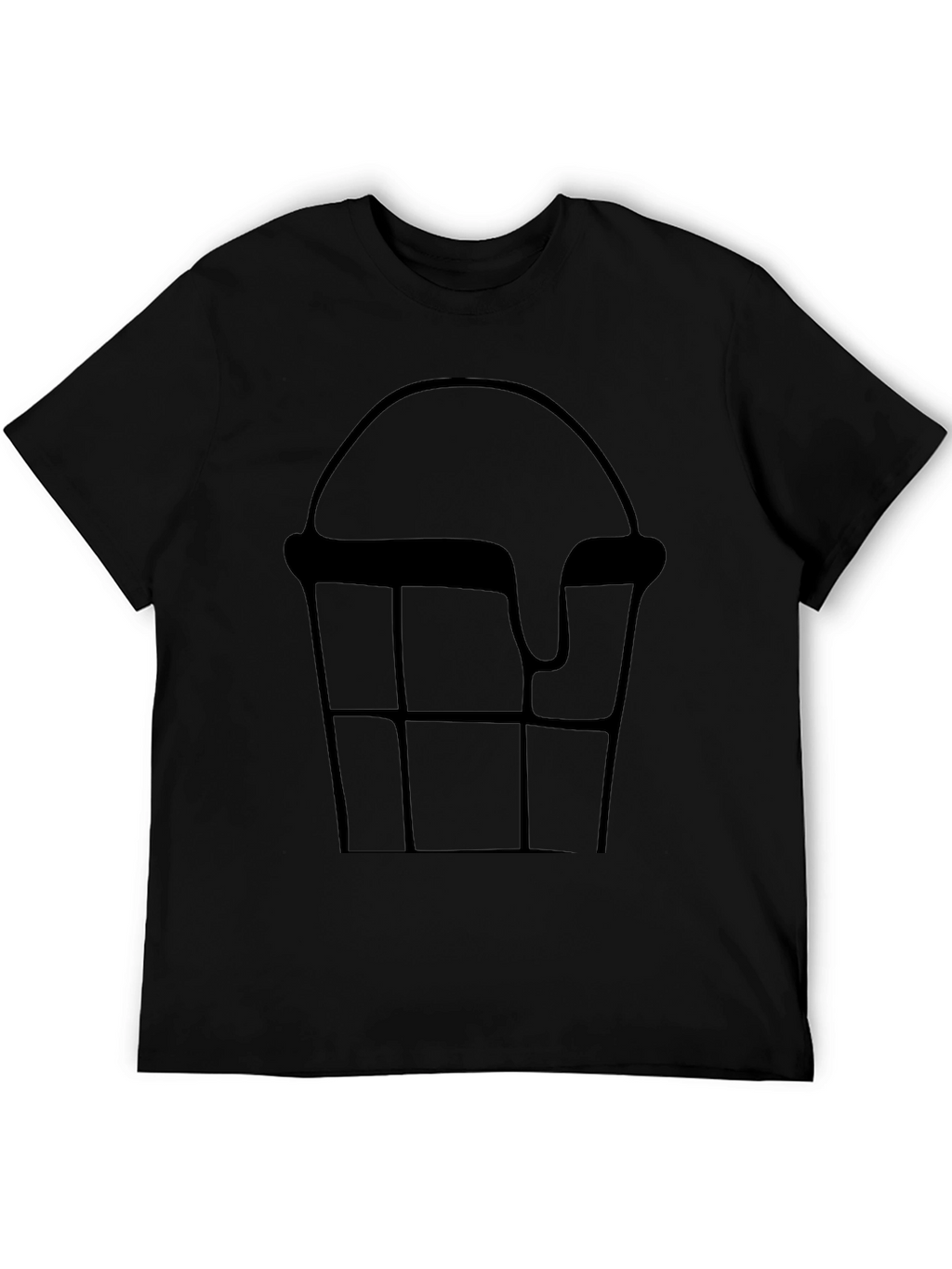 Ice Cream Cone Graphic Tee - Black Cotton T-Shirt