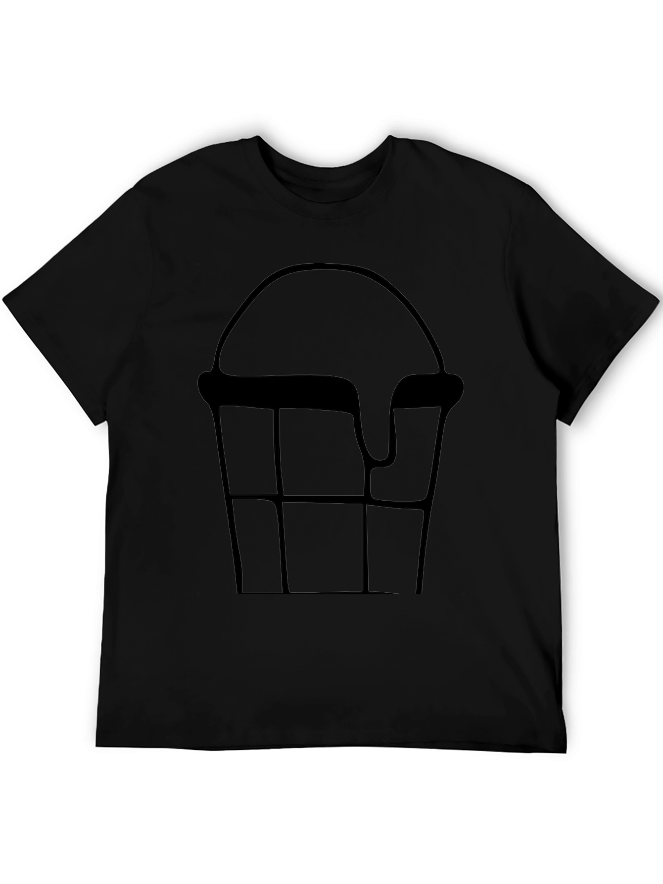 Ice Cream Cone Graphic Tee - Black Cotton T-Shirt