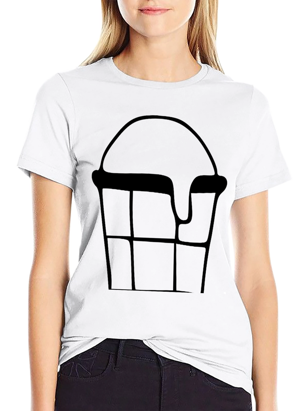 Ice Cream Cone Graphic Tee - Black Cotton T-Shirt