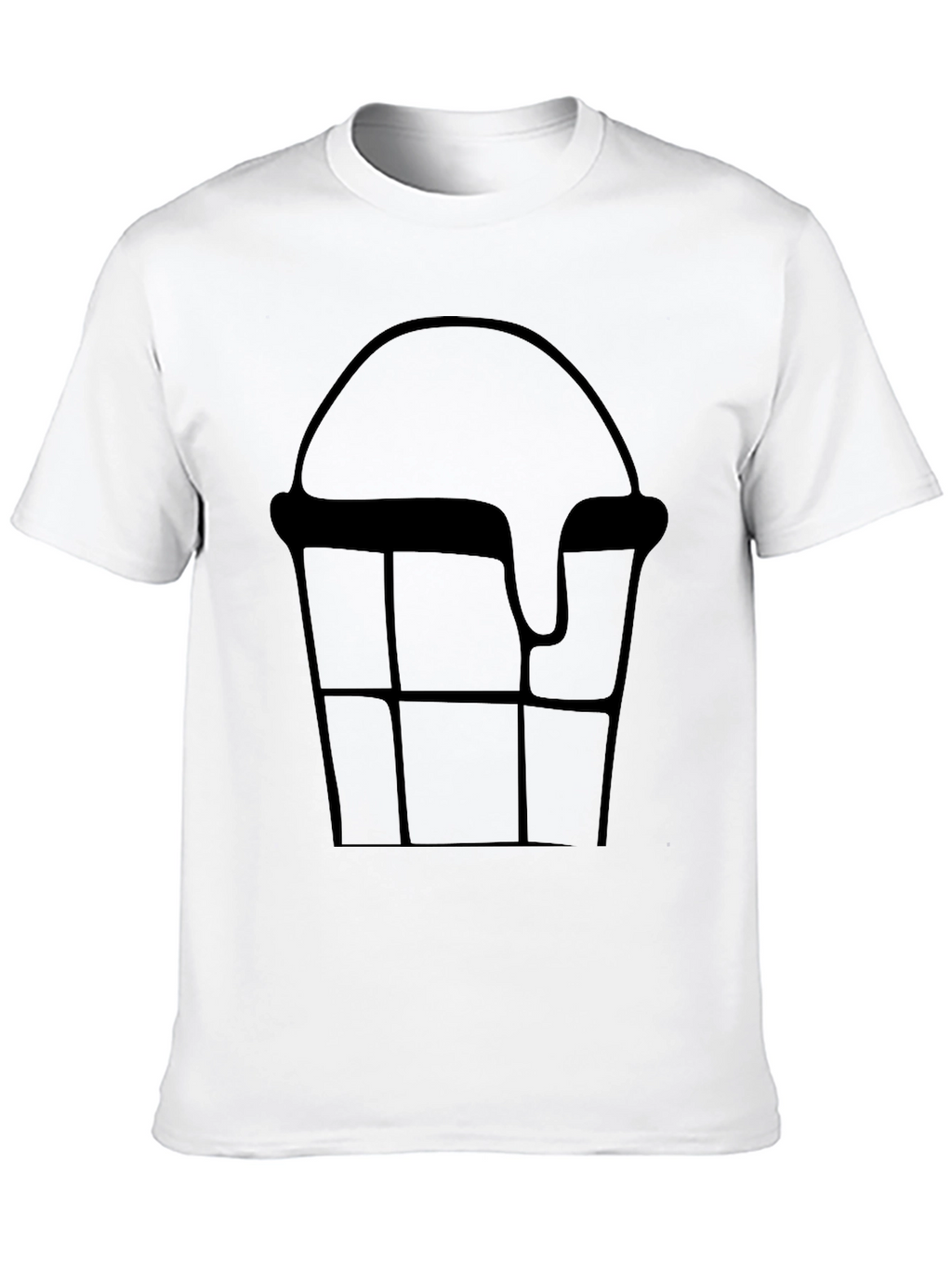 Ice Cream Cone Graphic Tee - Black Cotton T-Shirt