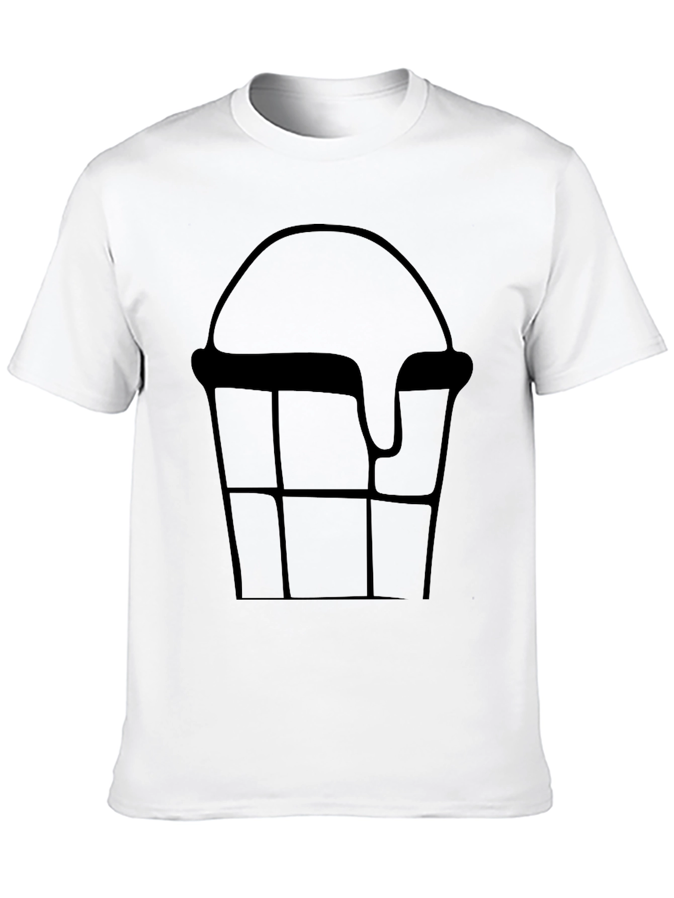 Ice Cream Cone Graphic Tee - Black Cotton T-Shirt