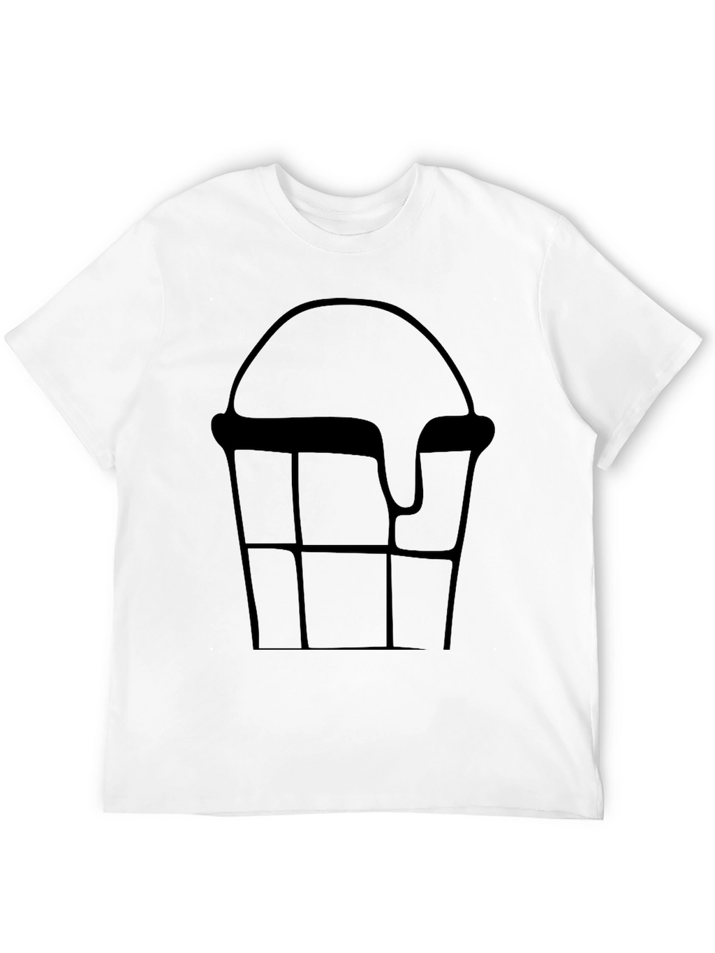 Ice Cream Cone Graphic Tee - Black Cotton T-Shirt