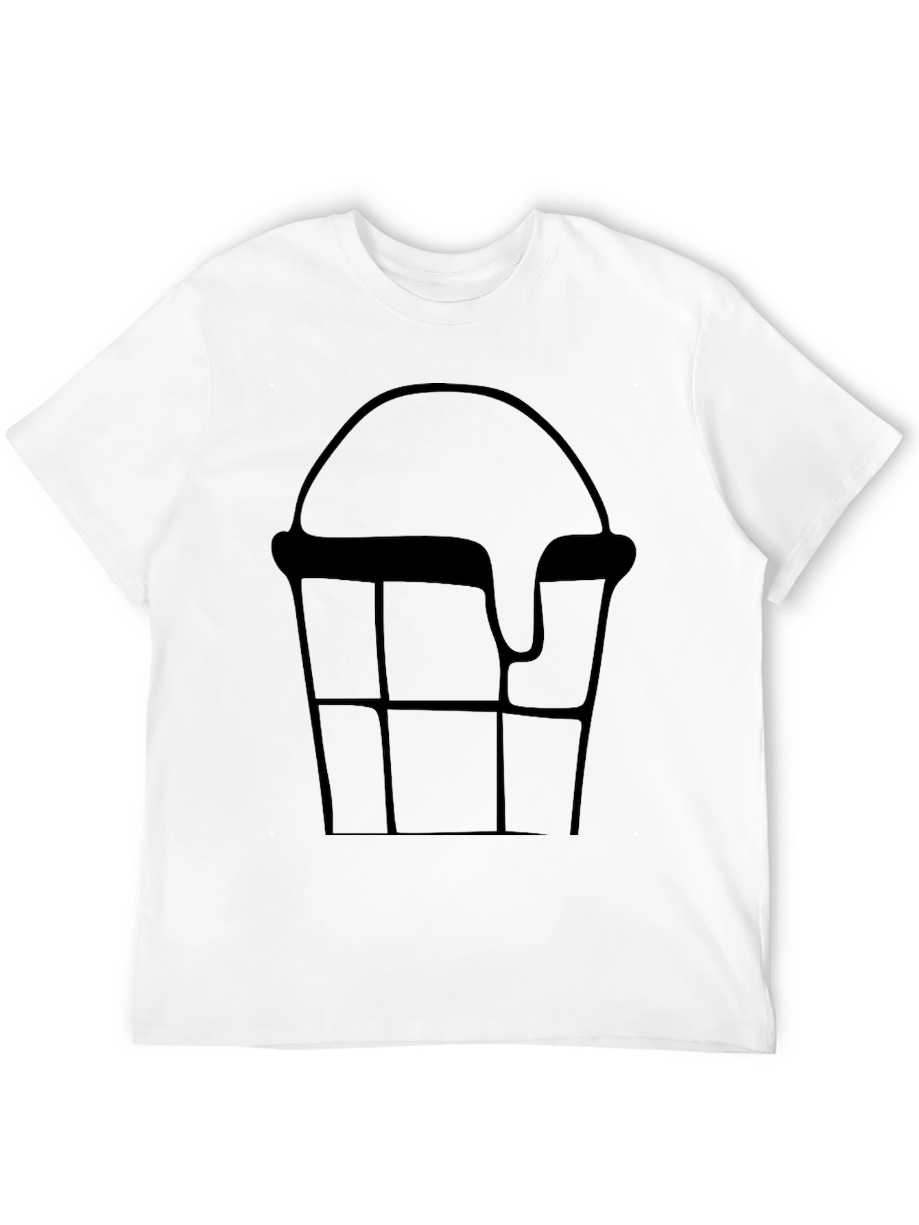 Ice Cream Cone Graphic Tee - Black Cotton T-Shirt