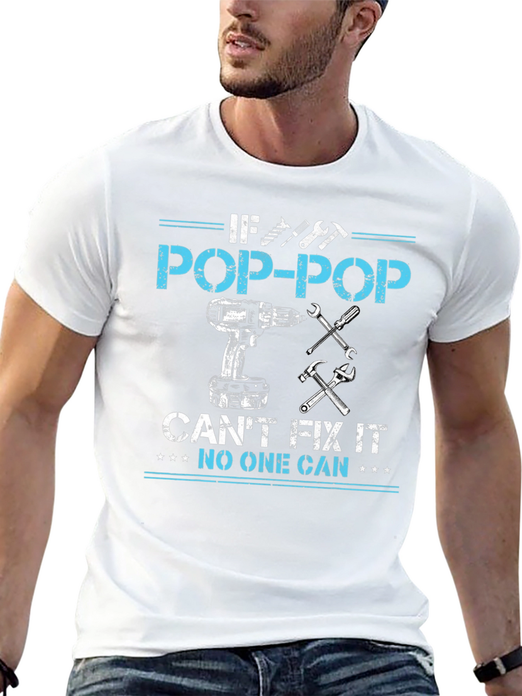 Pop-Pop Fix-It T-Shirt: Best Grandpa Gift