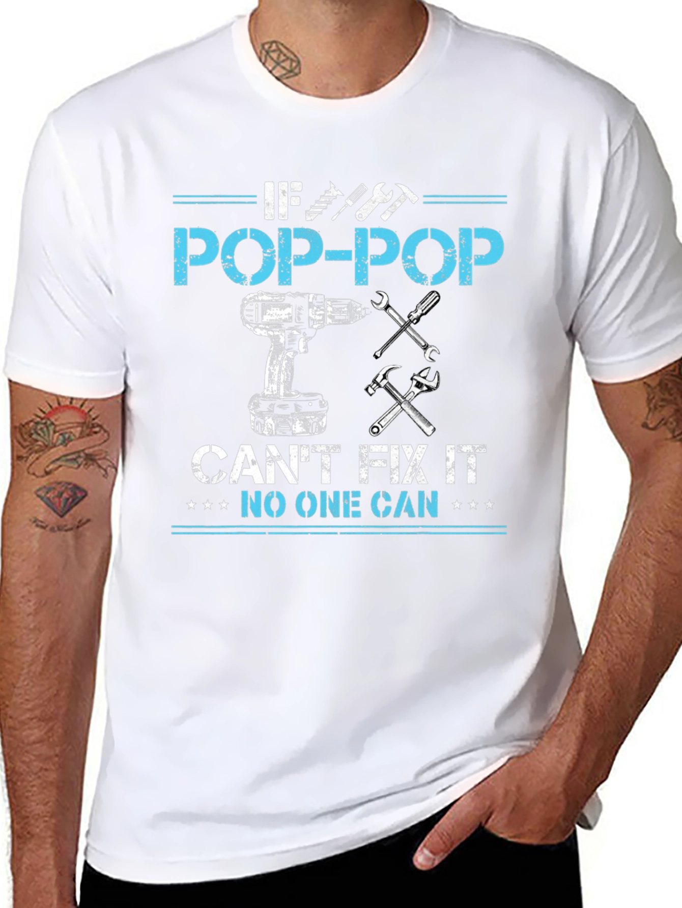 Pop-Pop Fix-It T-Shirt: Best Grandpa Gift