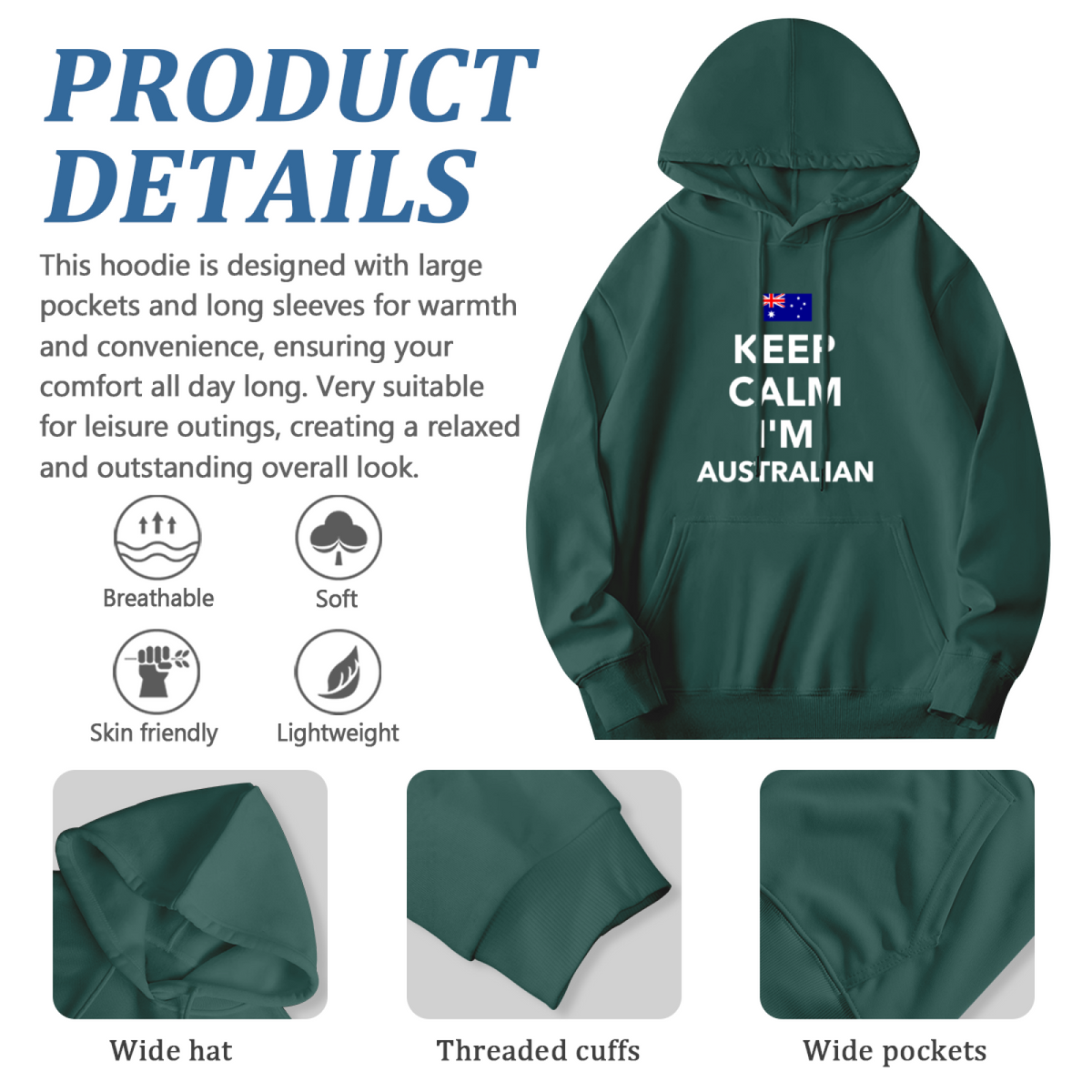 Statement Piece Hoodie - Bold Design Pullover #0577