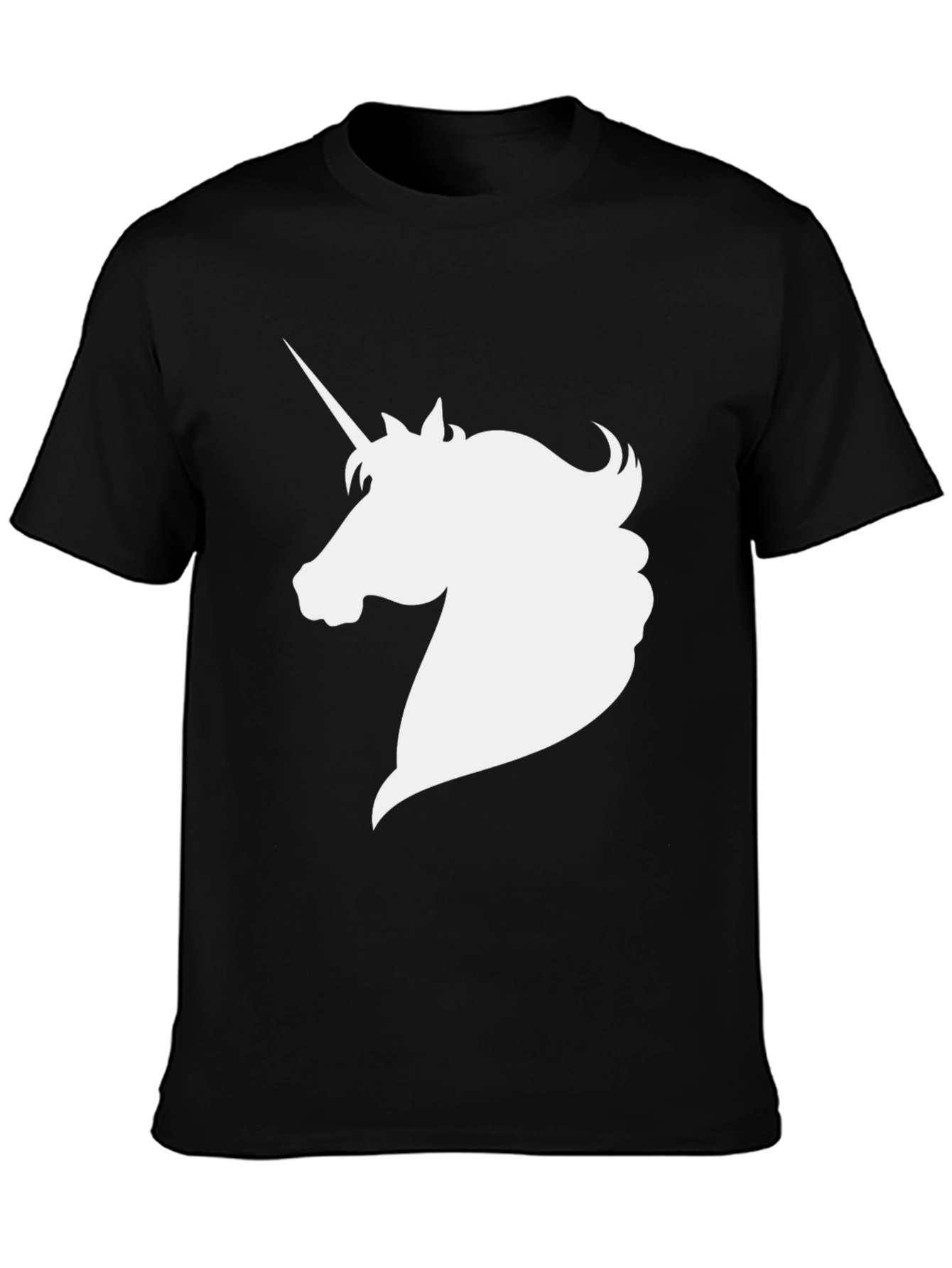 Unicorn Graphic Tee - Stylish Black Cotton T-Shirt