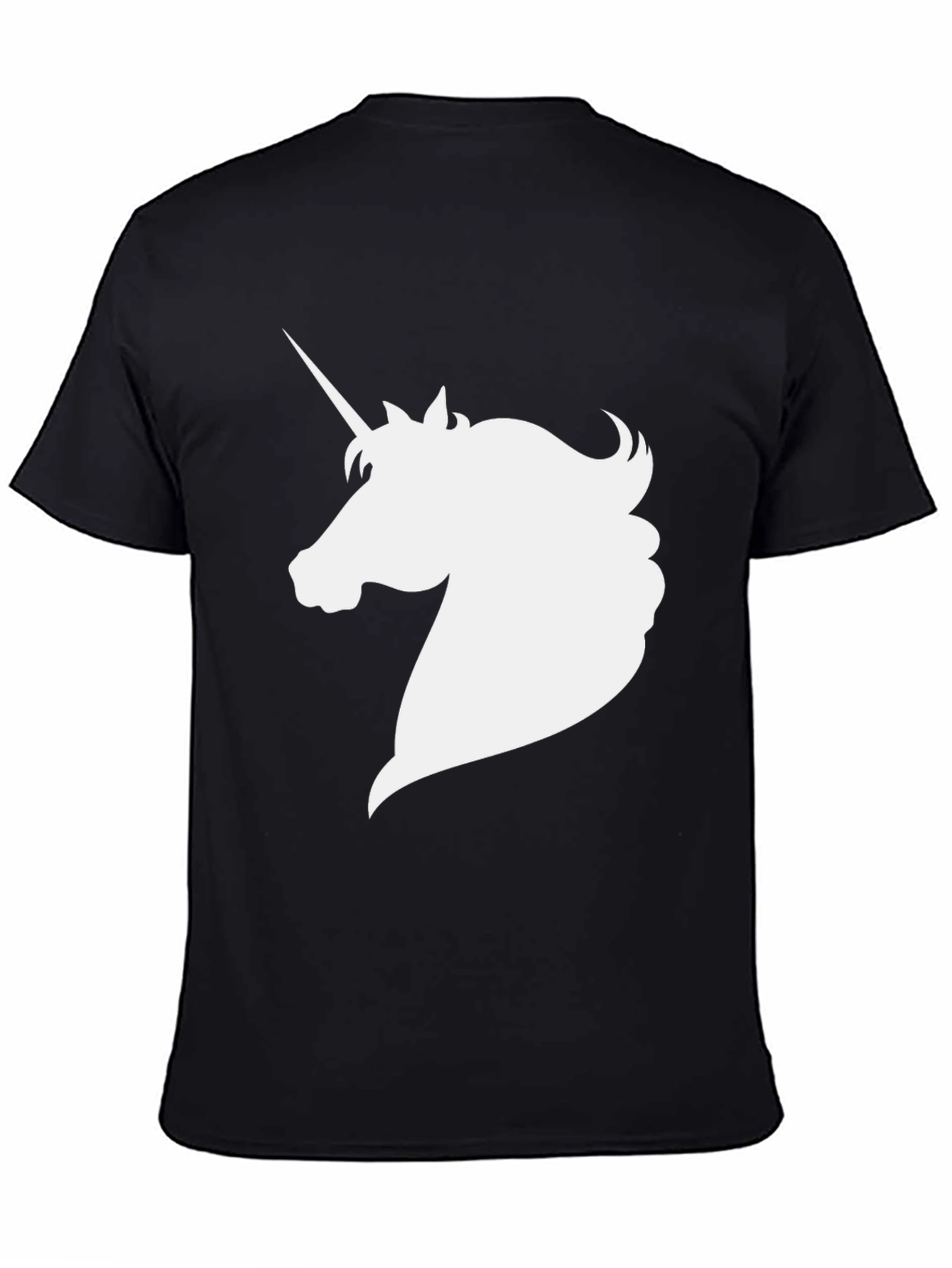 Unicorn Graphic Tee - Stylish Black Cotton T-Shirt