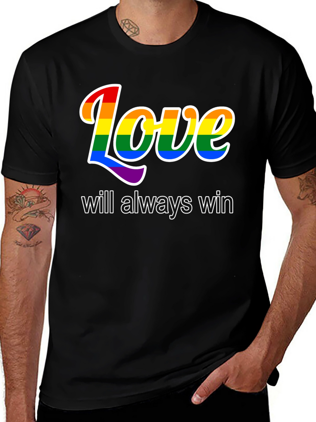 Love Will Always Win LGBTQ+ Pride T-Shirt