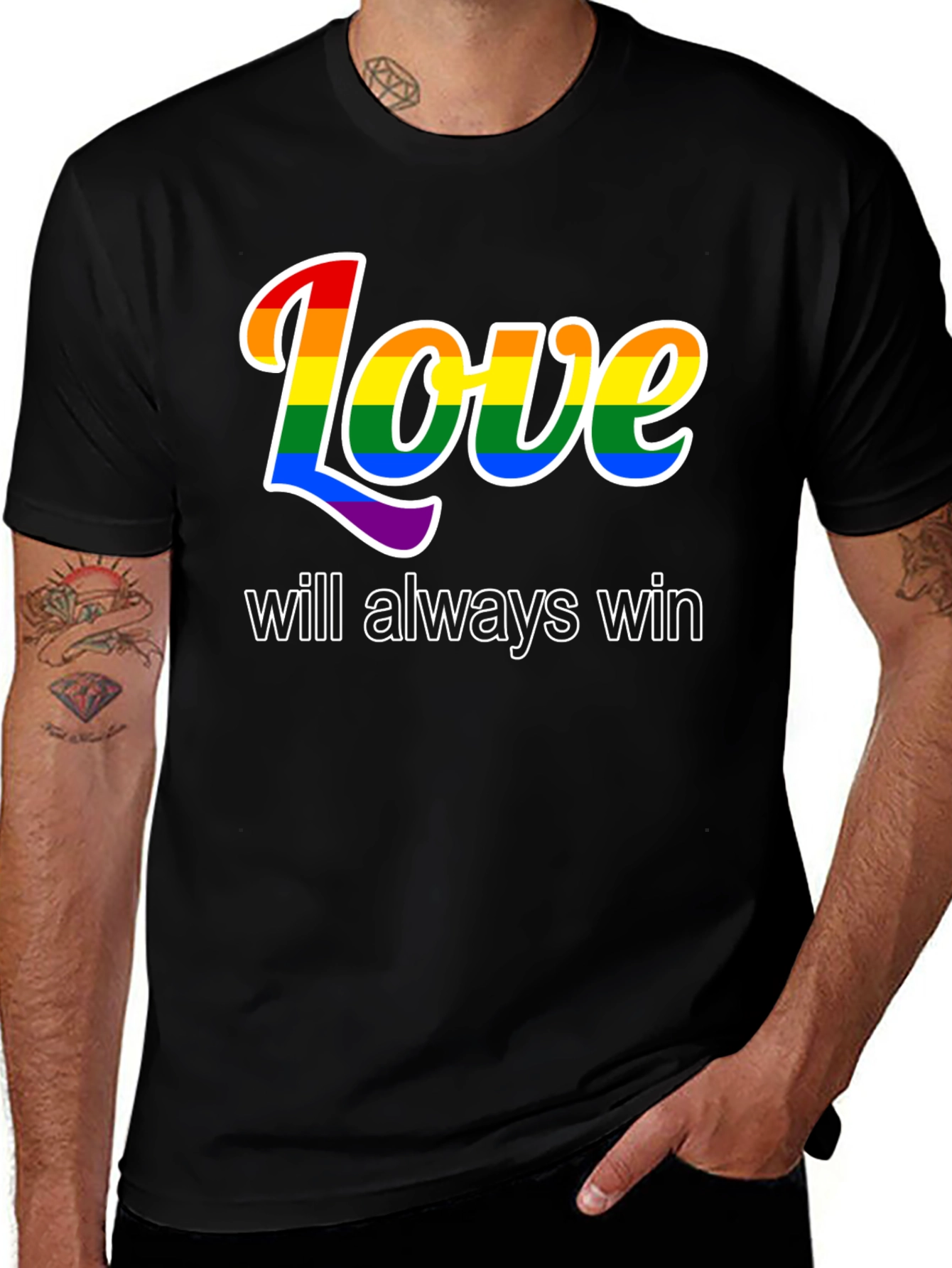 Love Will Always Win LGBTQ+ Pride T-Shirt