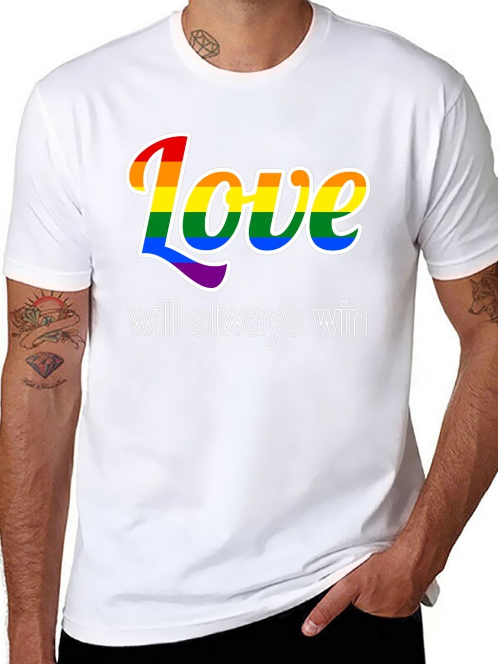 Love Will Always Win LGBTQ+ Pride T-Shirt