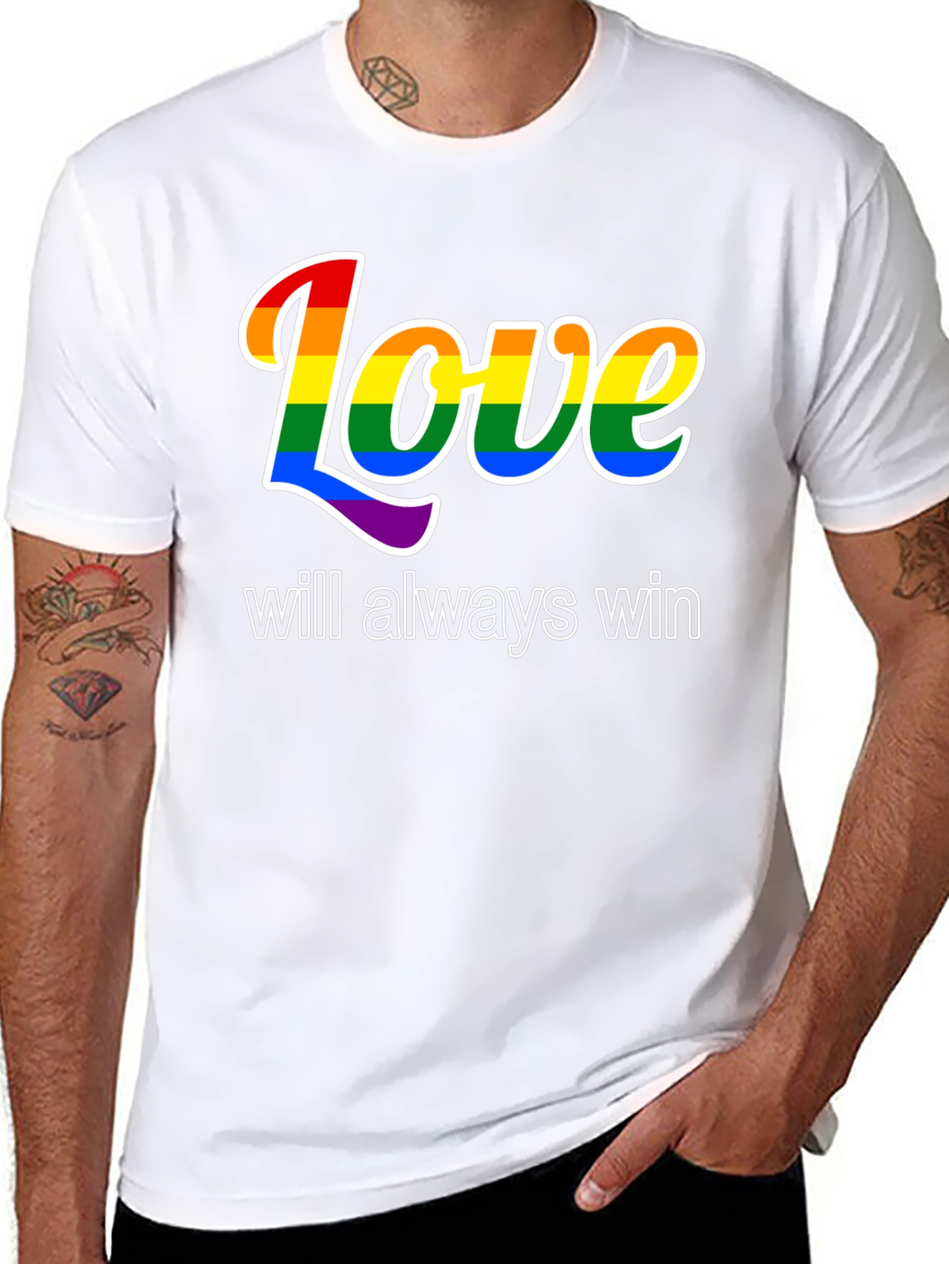 Love Will Always Win LGBTQ+ Pride T-Shirt
