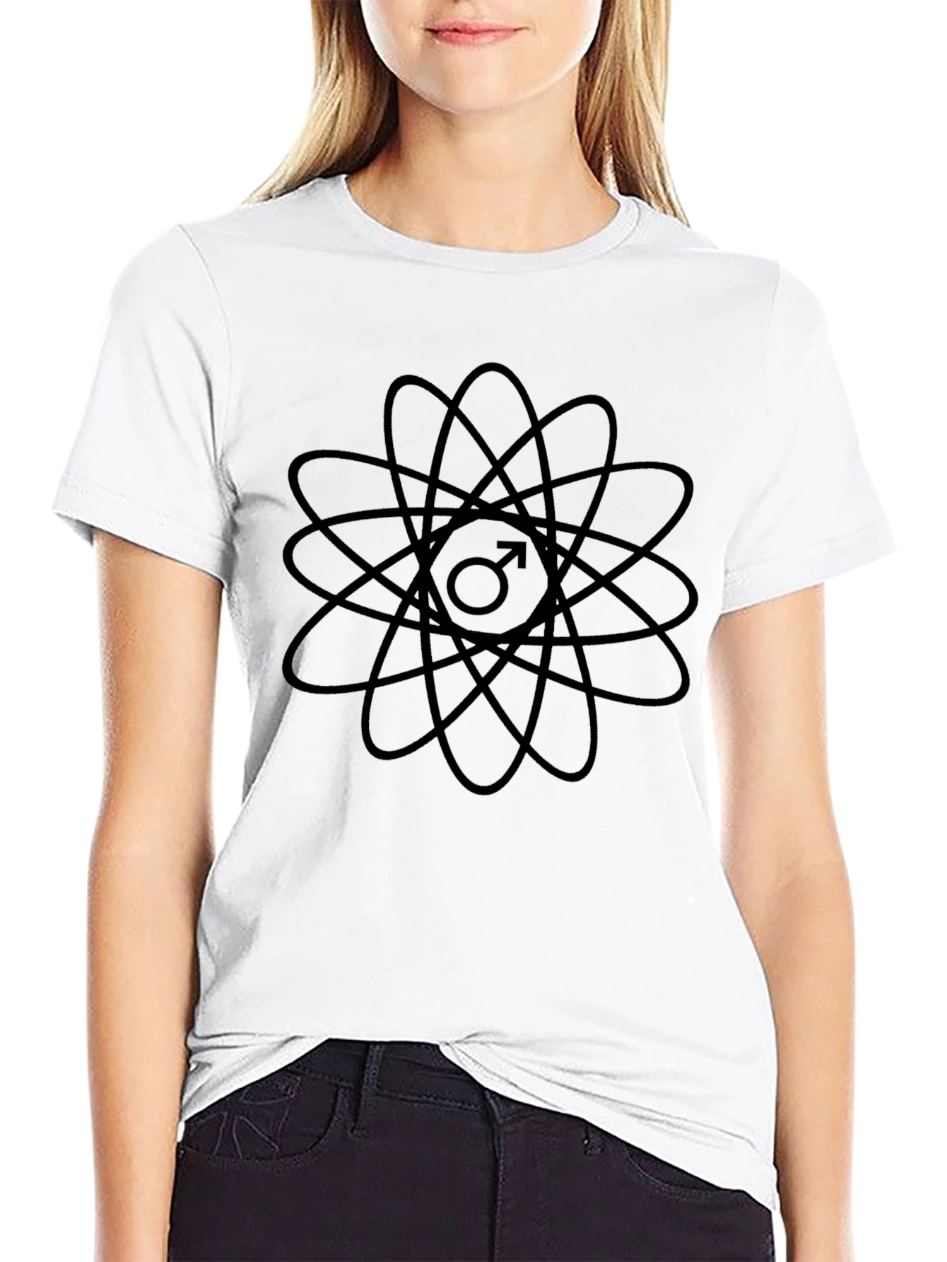 Atomic Man Symbol Black T-Shirt