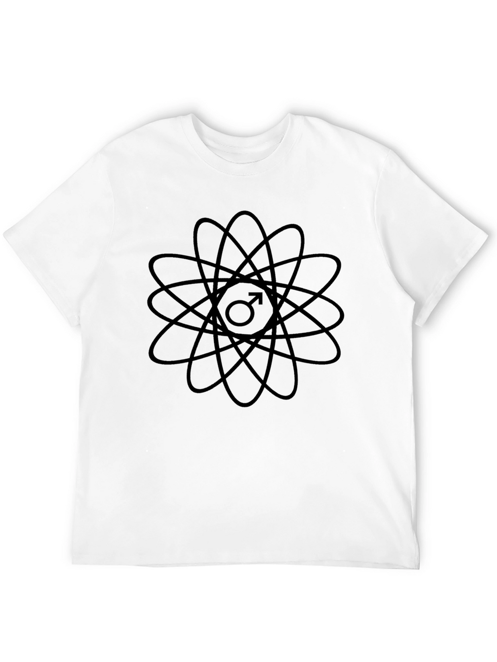 Atomic Man Symbol Black T-Shirt