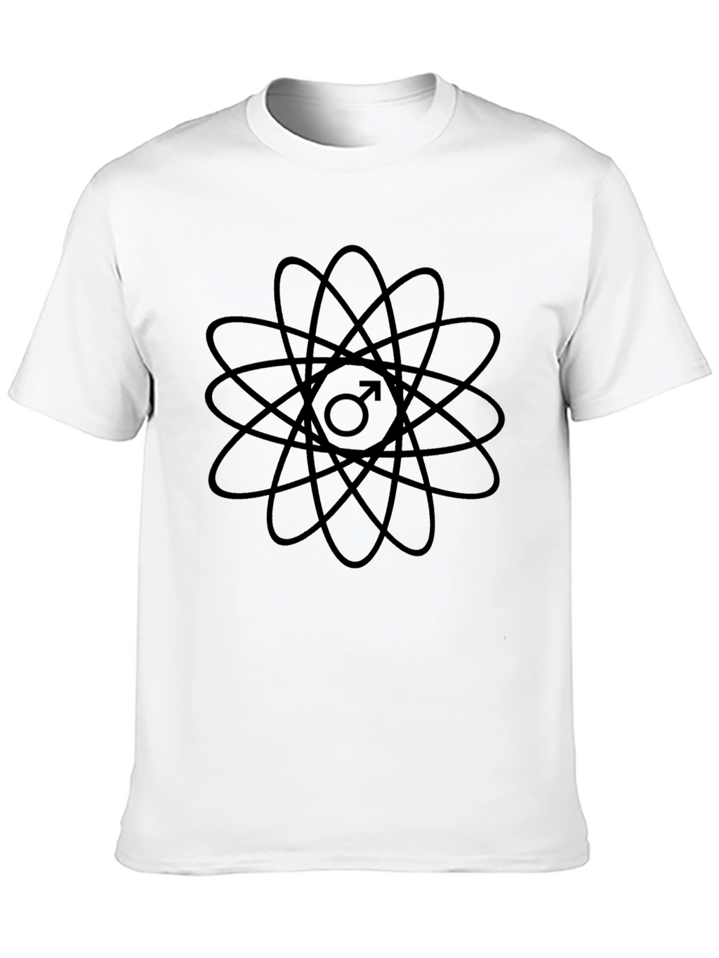 Atomic Man Symbol Black T-Shirt