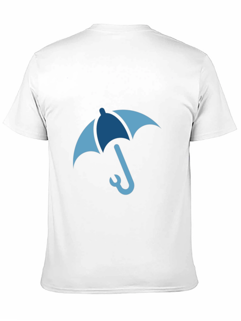 Blue Umbrella Graphic Tee - Stylish & Unique Design