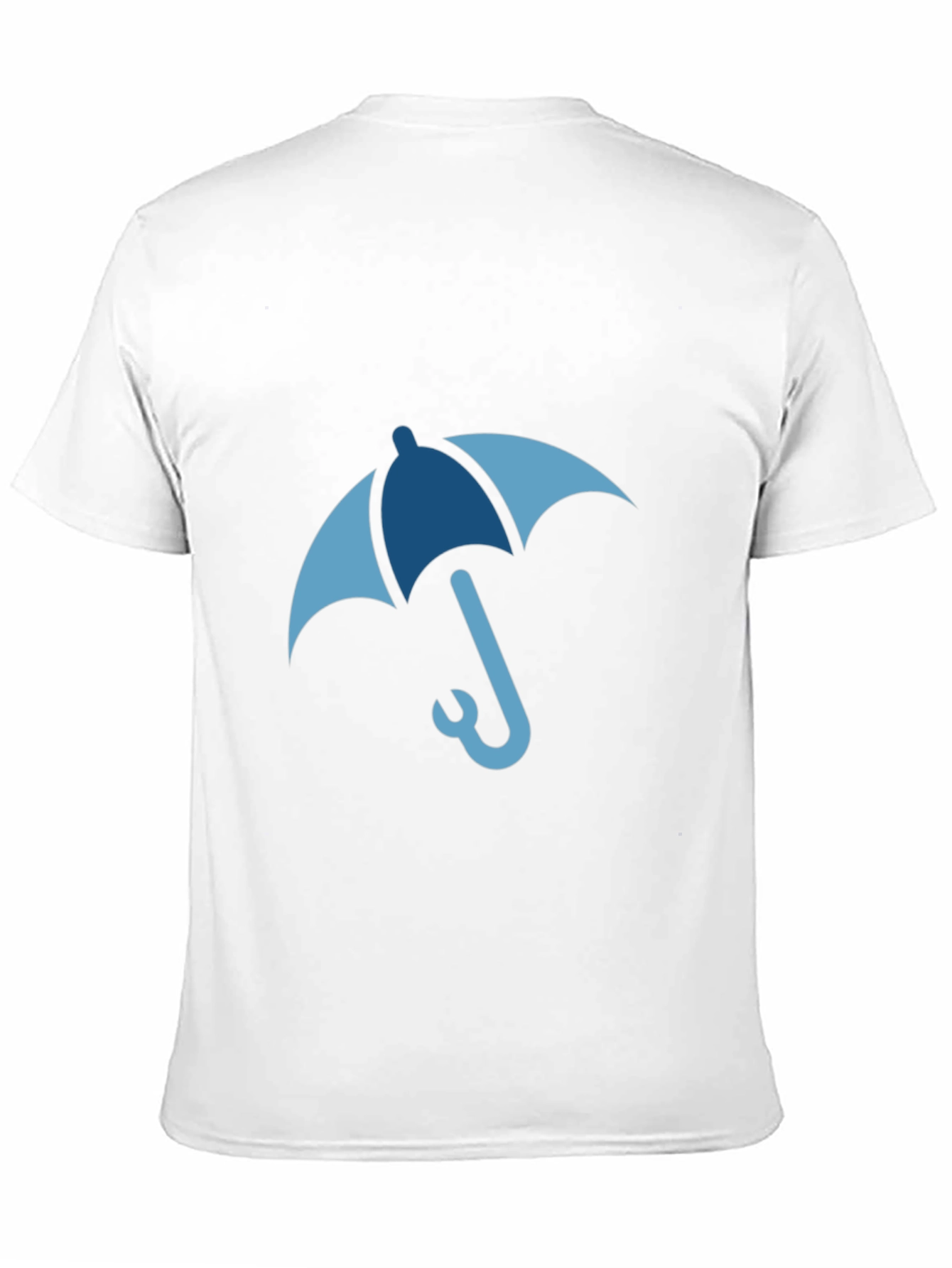 Blue Umbrella Graphic Tee - Stylish & Unique Design