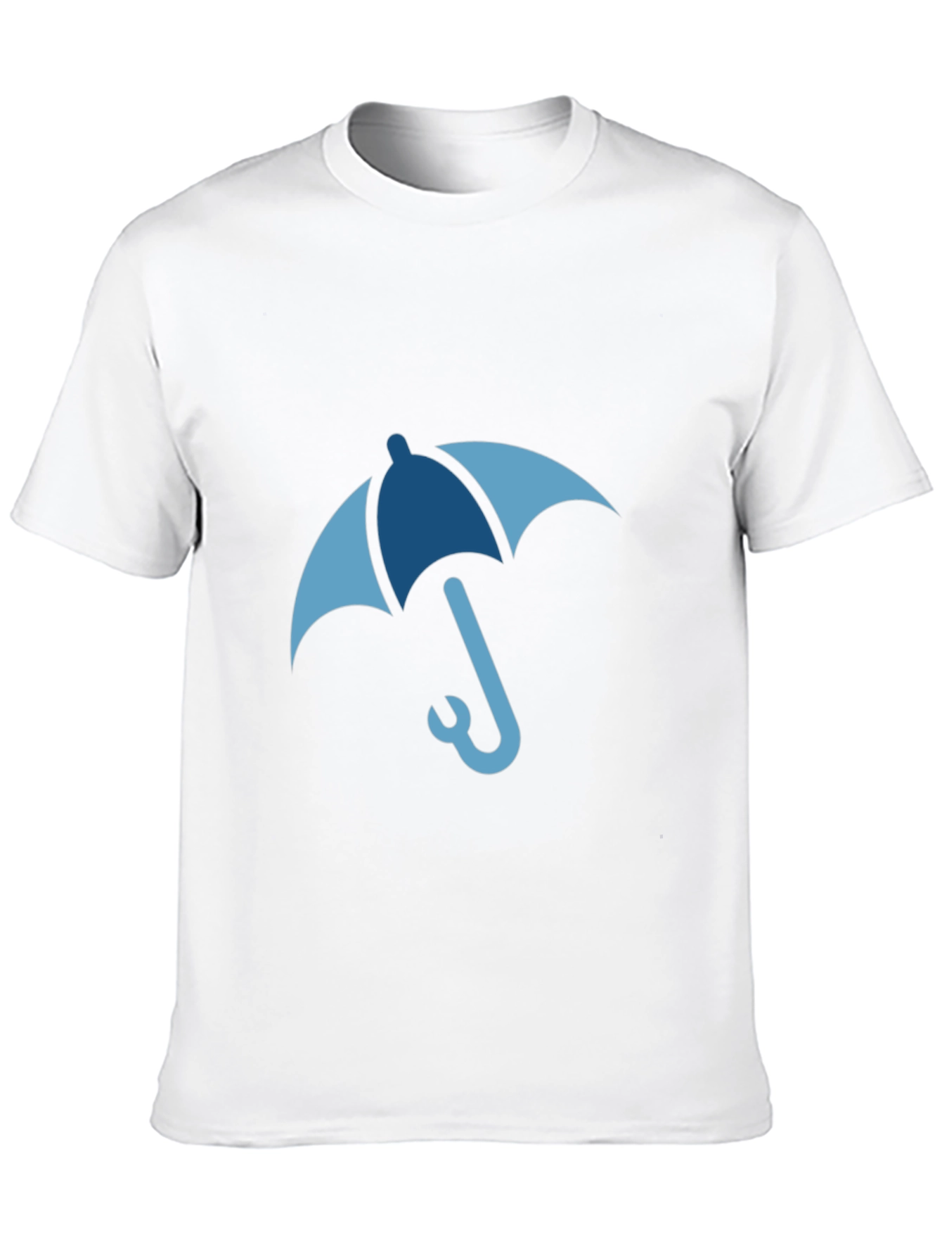 Blue Umbrella Graphic Tee - Stylish & Unique Design