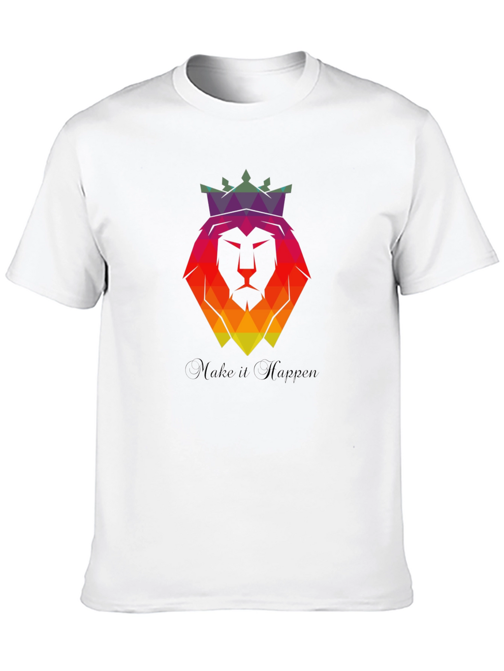 Geometric Lion King Graphic Tee