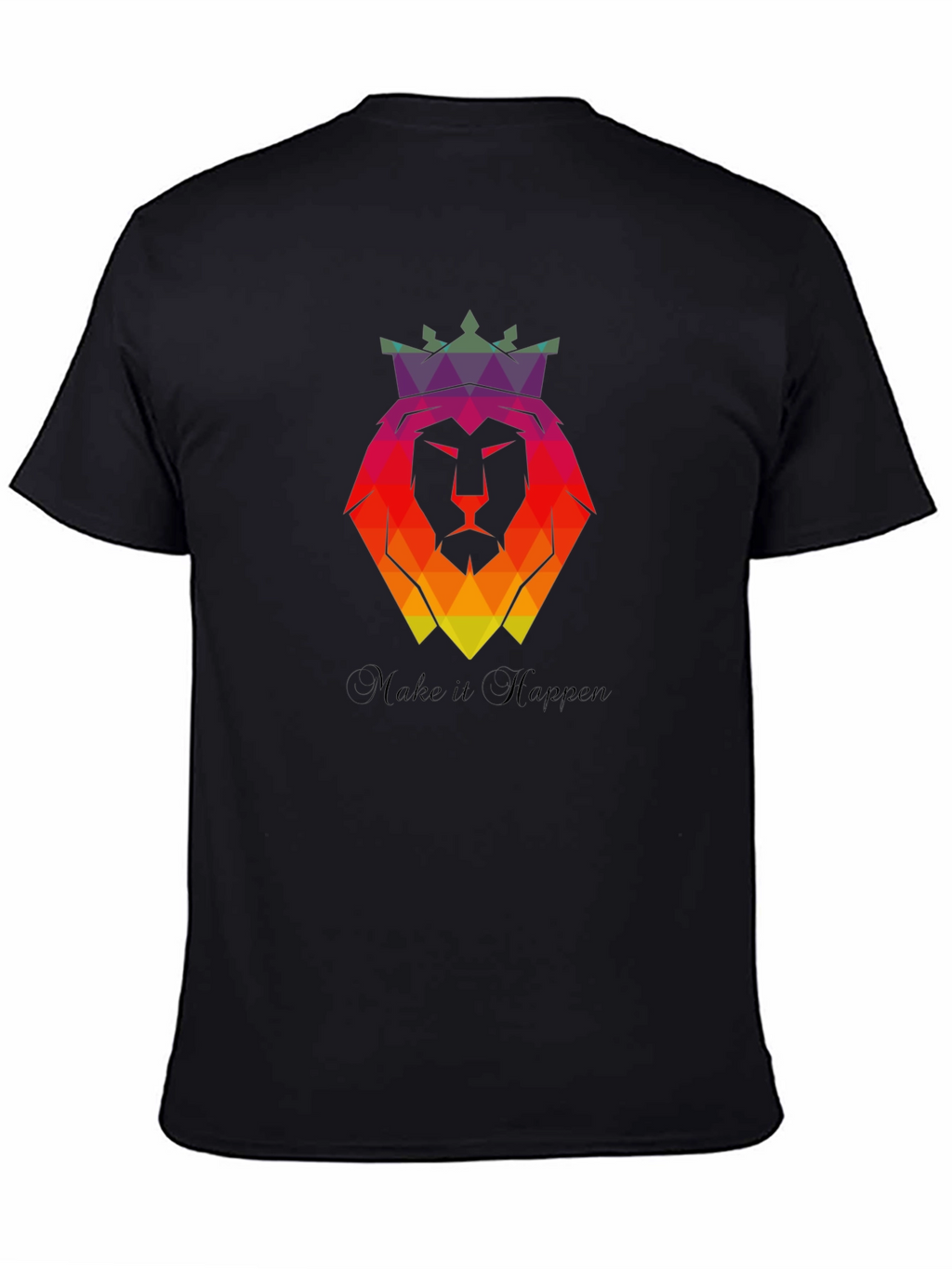 Geometric Lion King Graphic Tee