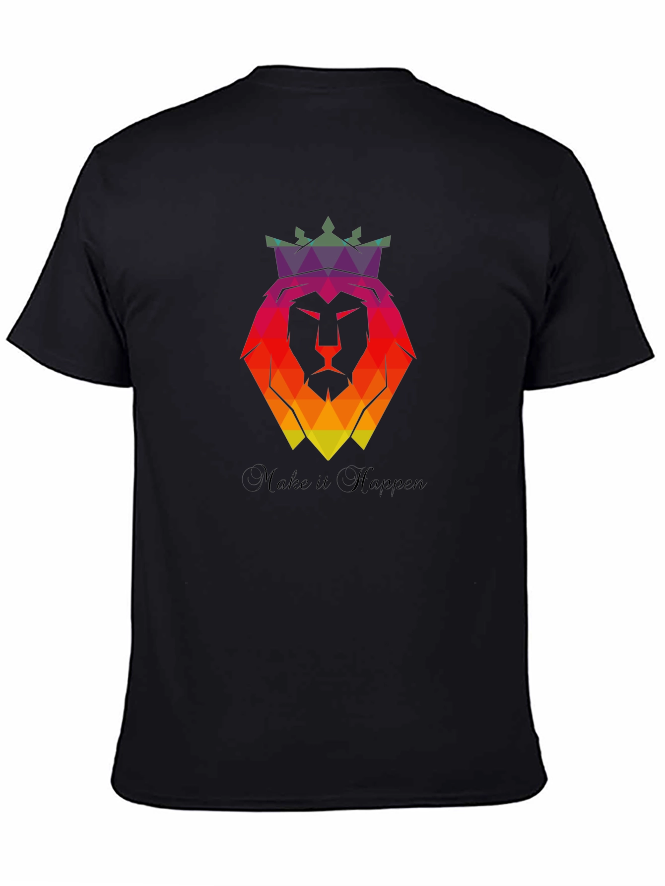Geometric Lion King Graphic Tee