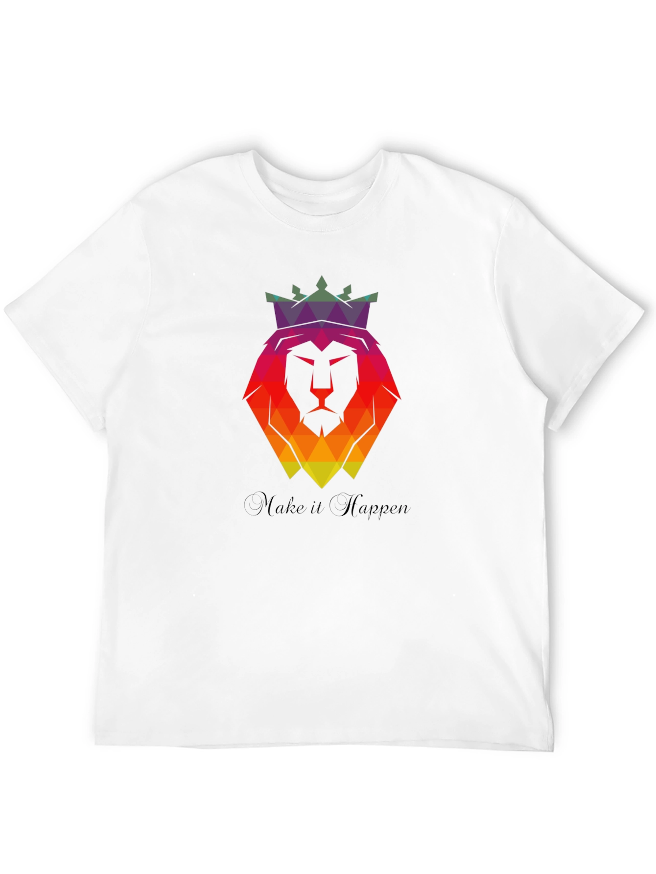 Geometric Lion King Graphic Tee