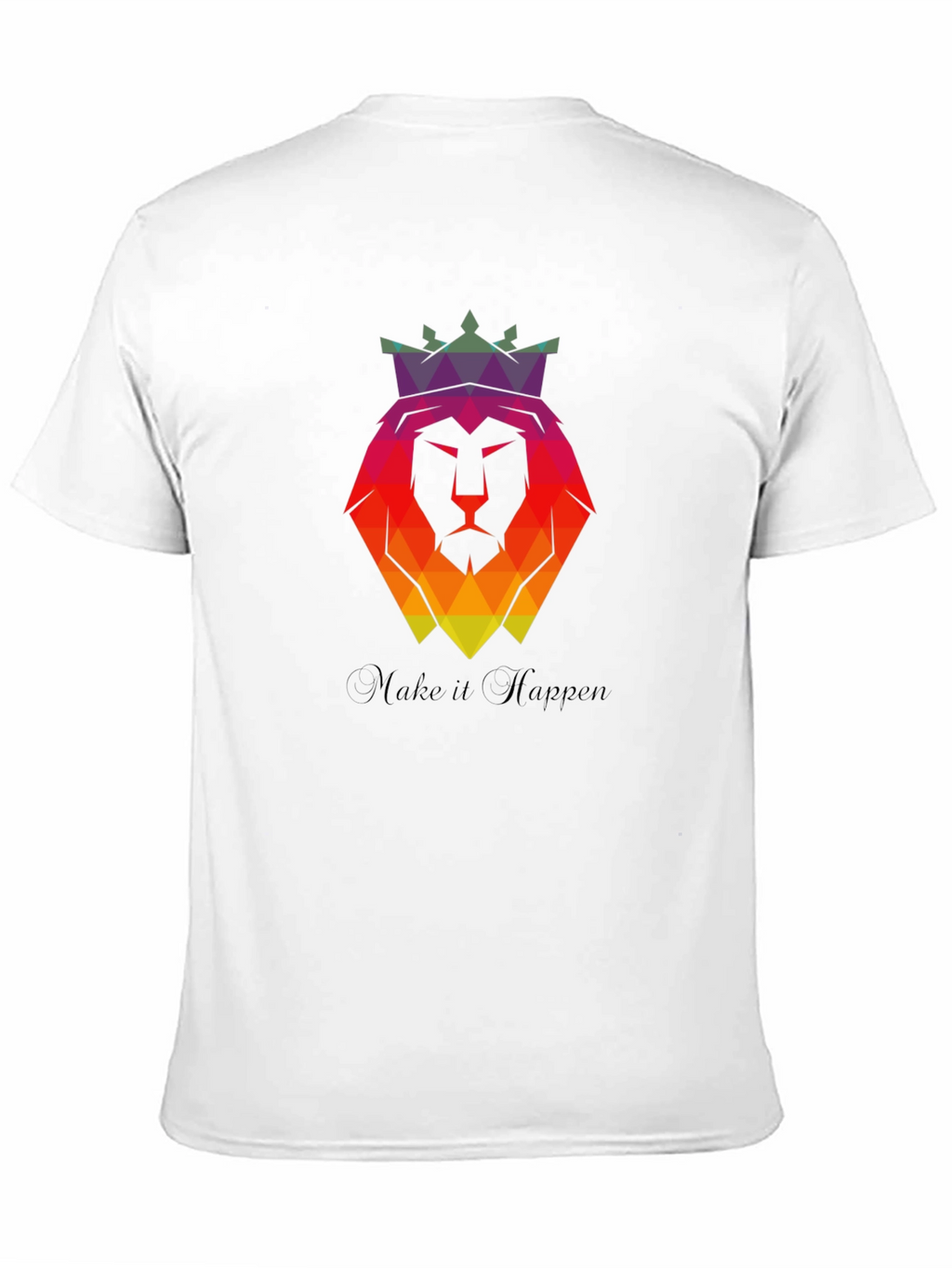 Geometric Lion King Graphic Tee