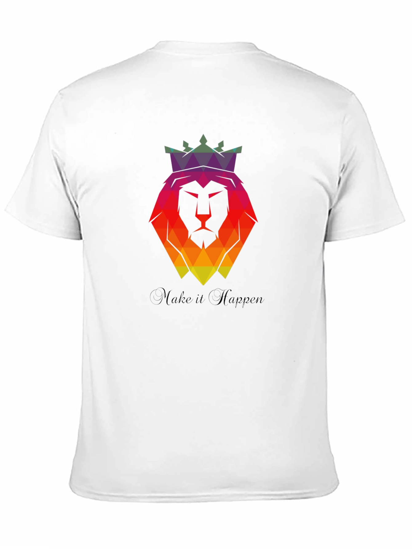 Geometric Lion King Graphic Tee