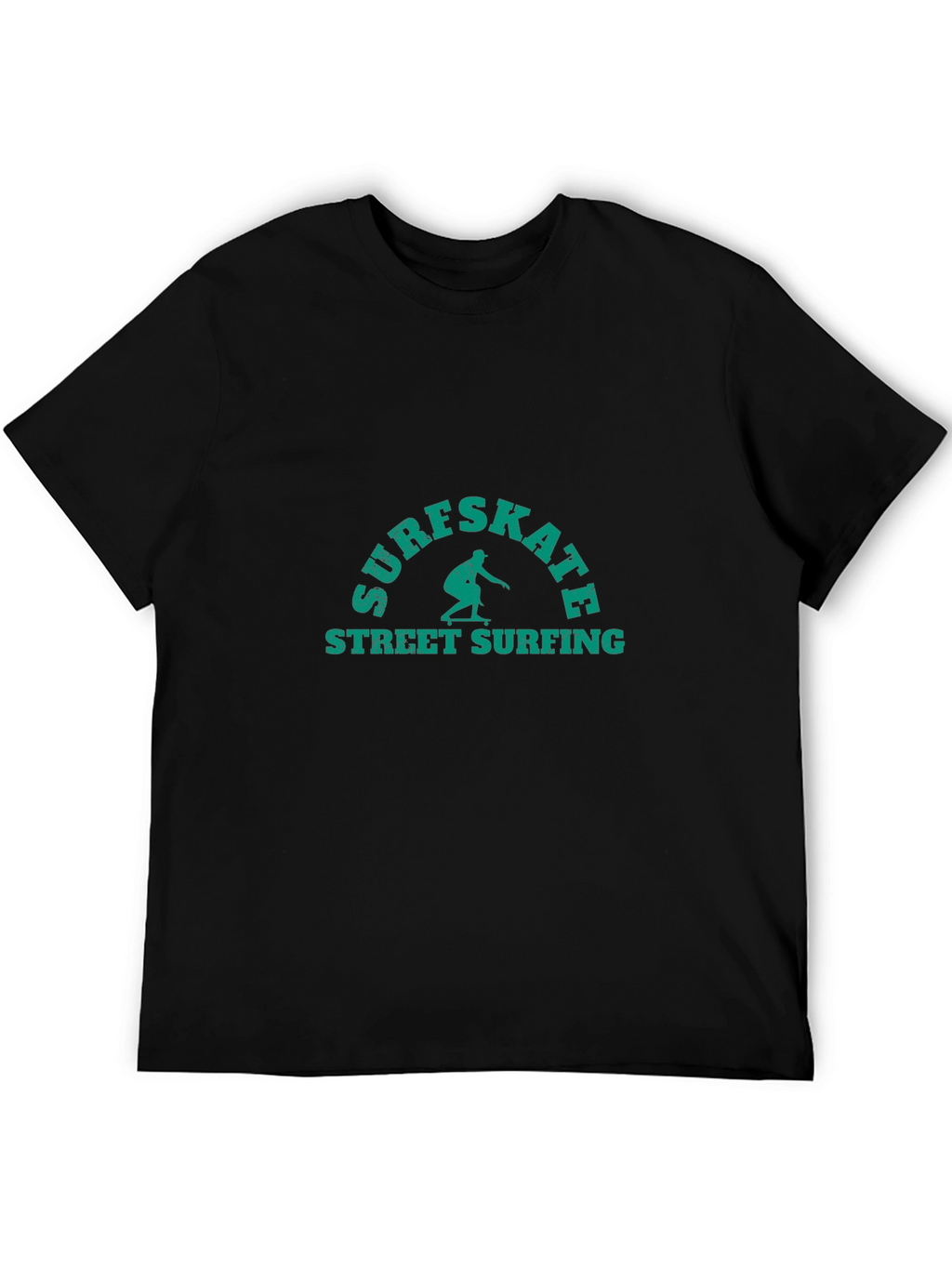 Surfskate Street Surfing Black T-Shirt