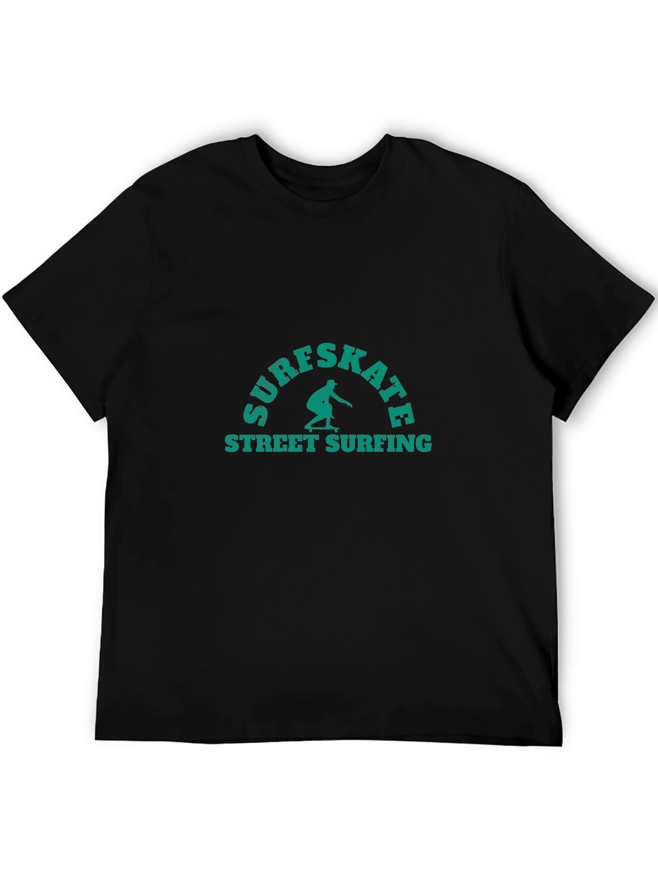 Surfskate Street Surfing Black T-Shirt