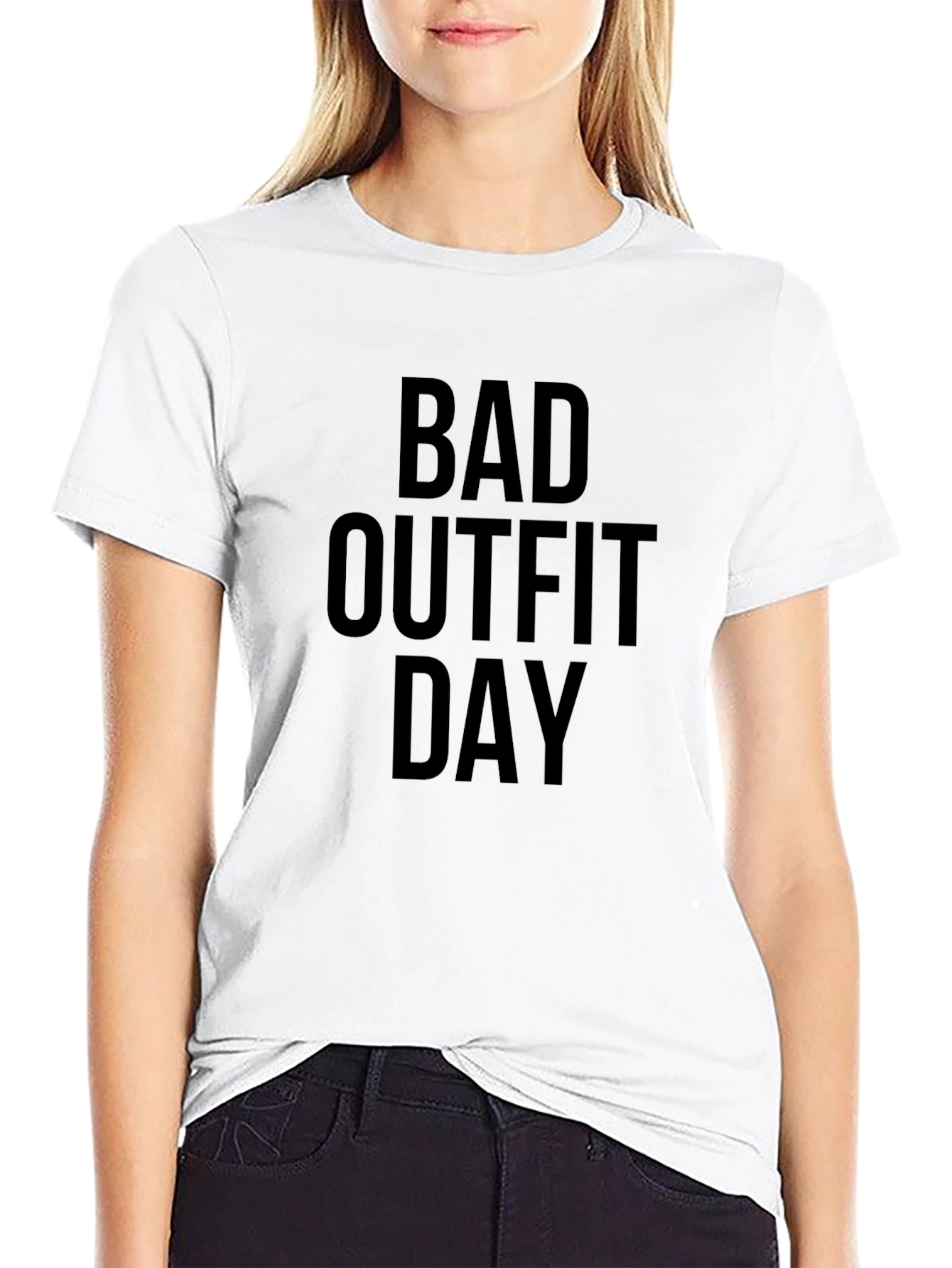 Bad Outfit Day Graphic Tee - Black