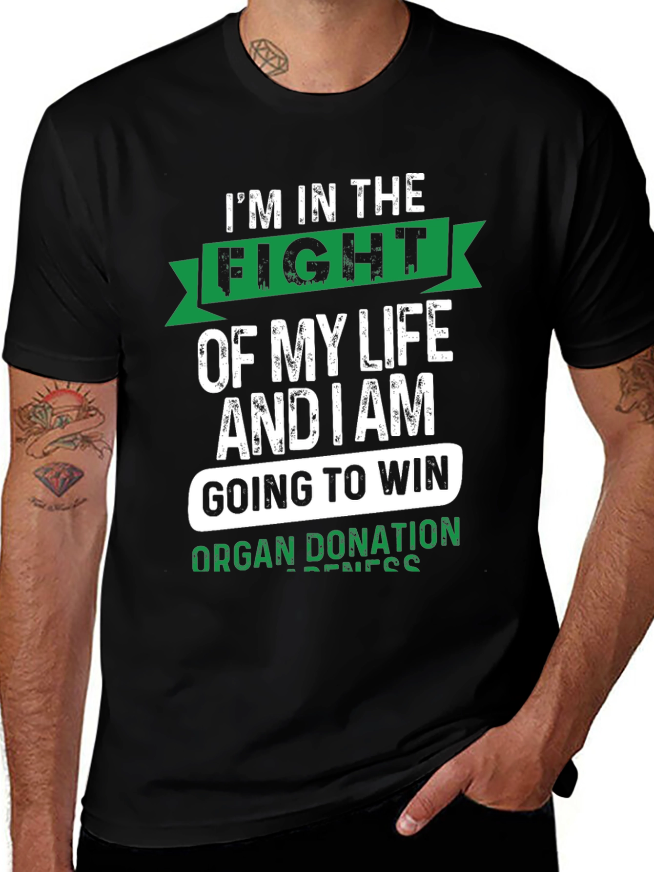 Organ Donation Awareness T-Shirt - Im in the Fight