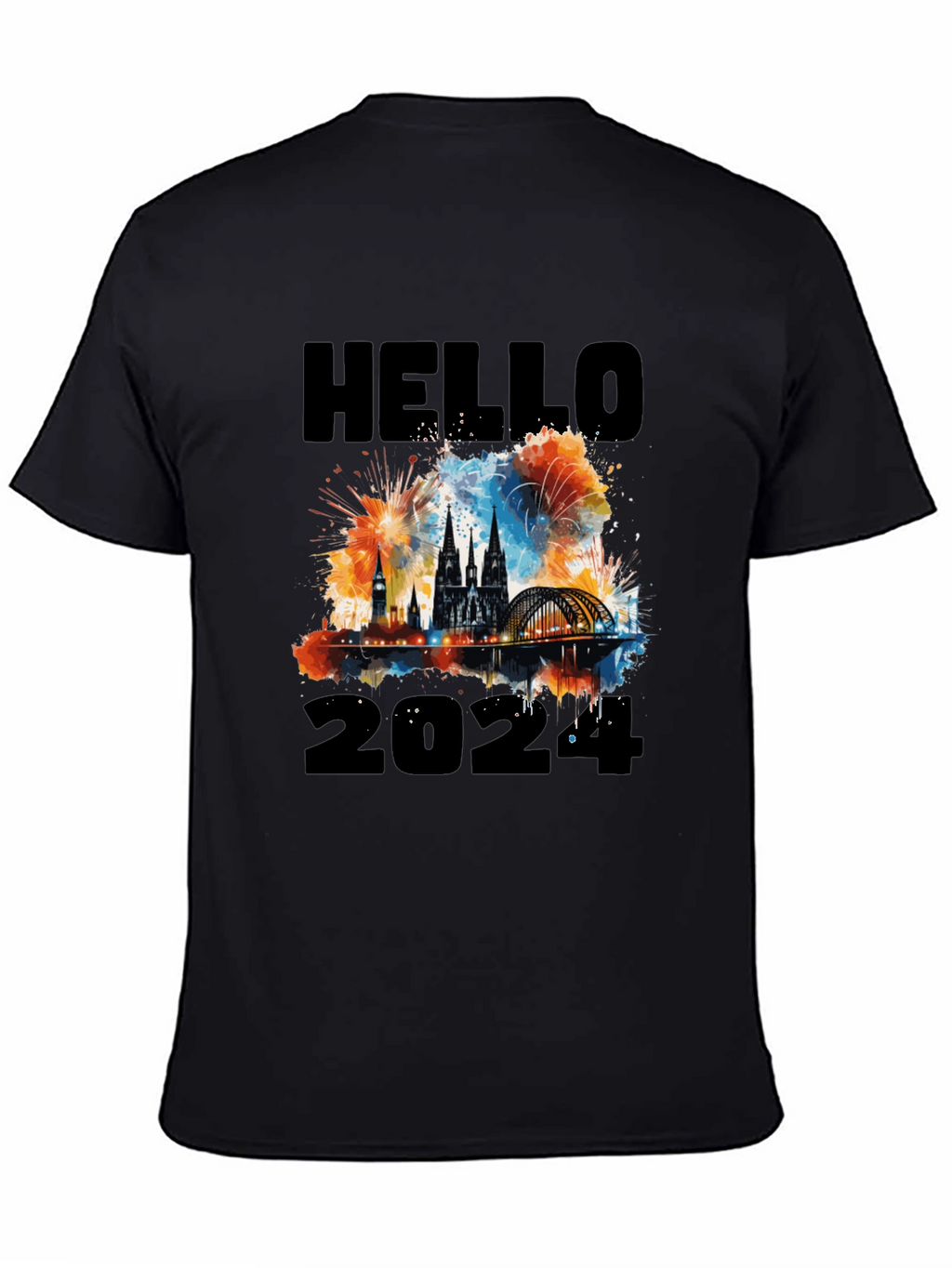 Hello 2024 Cologne Fireworks T-Shirt