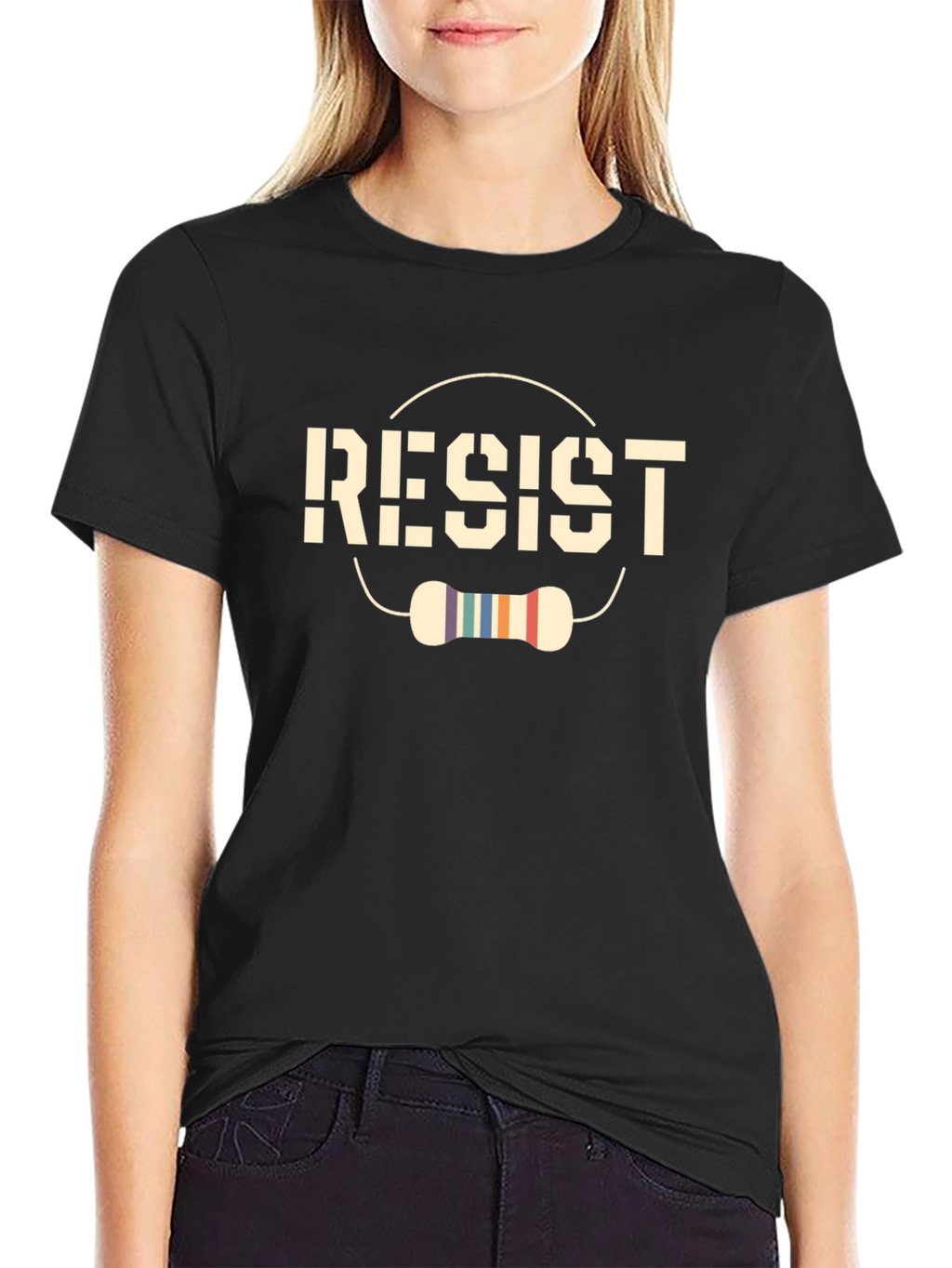 Resist Resistor T-Shirt - Geeky Circuitry Design