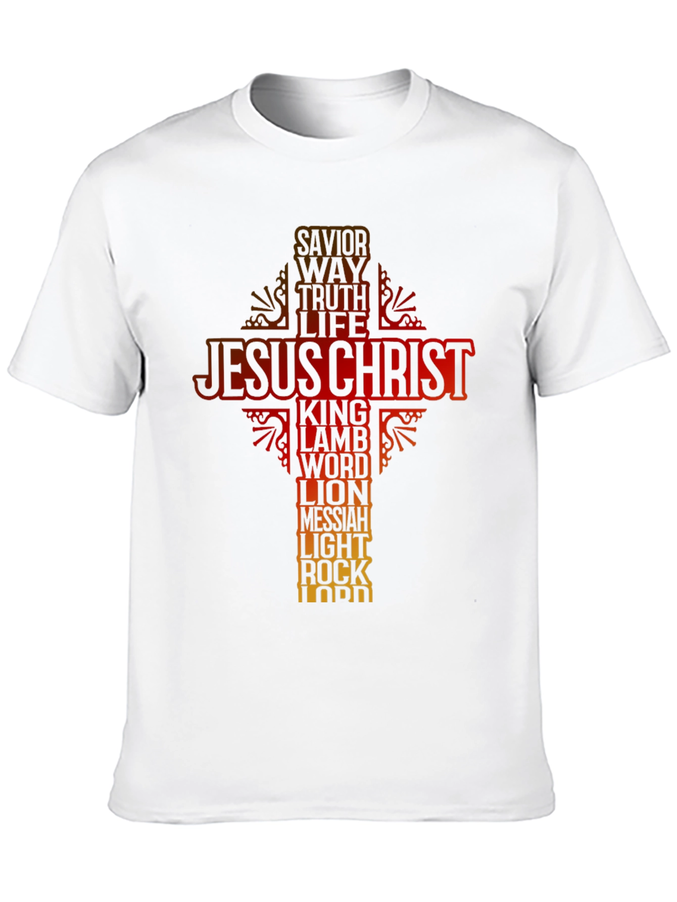 Jesus Christ Cross T-Shirt Christian Religious Tee