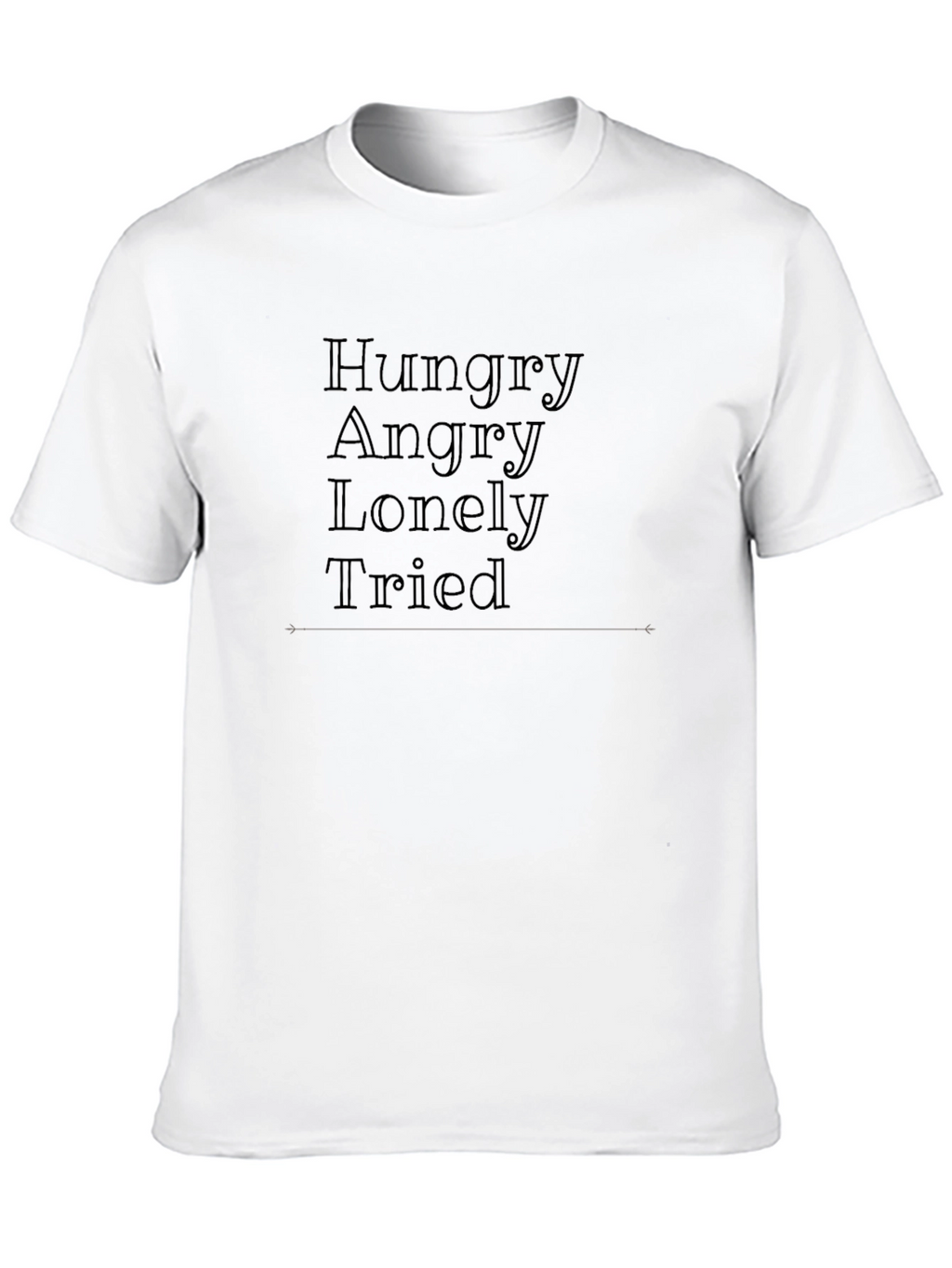 Black HALT T-Shirt - Hungry Angry Lonely Tired