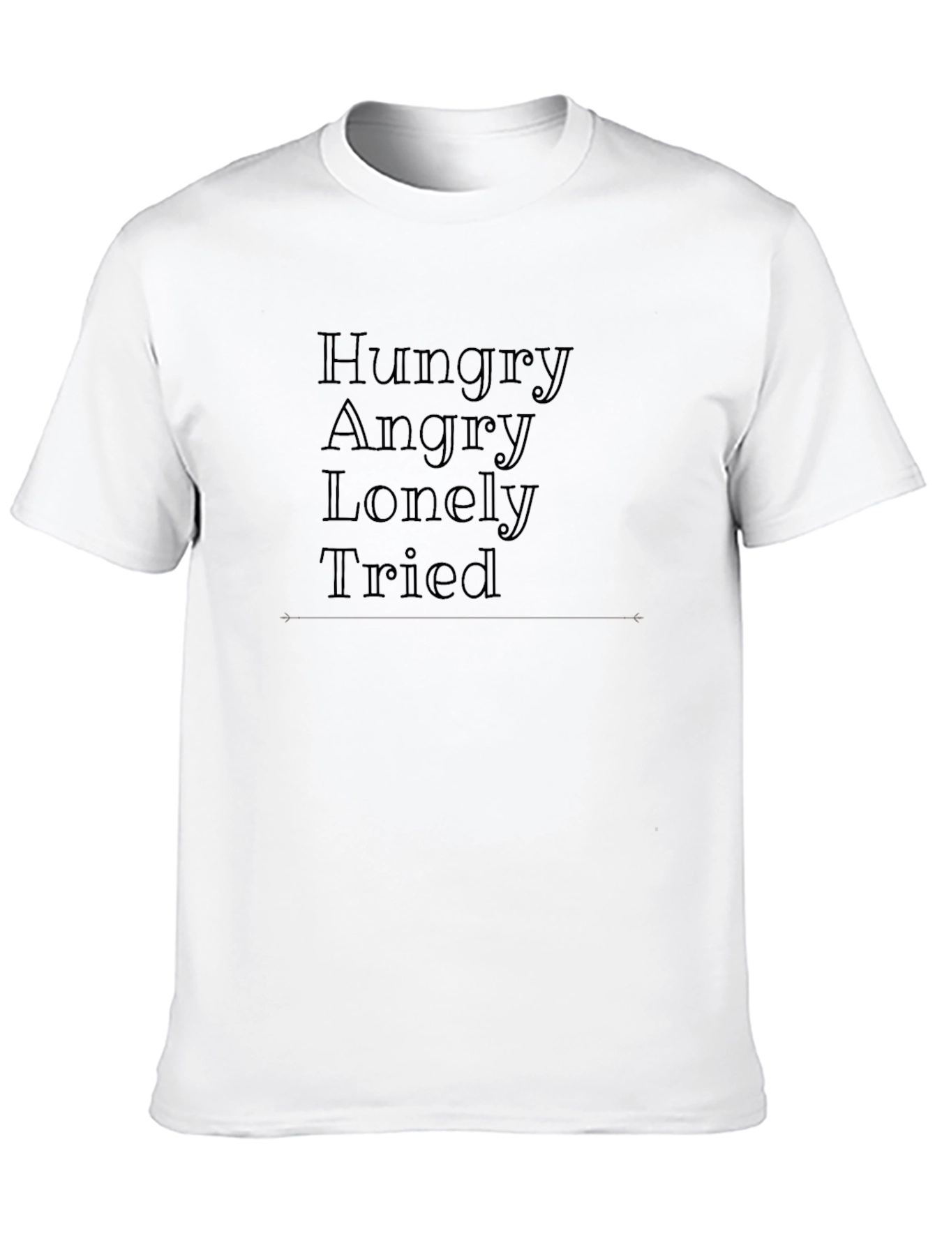 Black HALT T-Shirt - Hungry Angry Lonely Tired