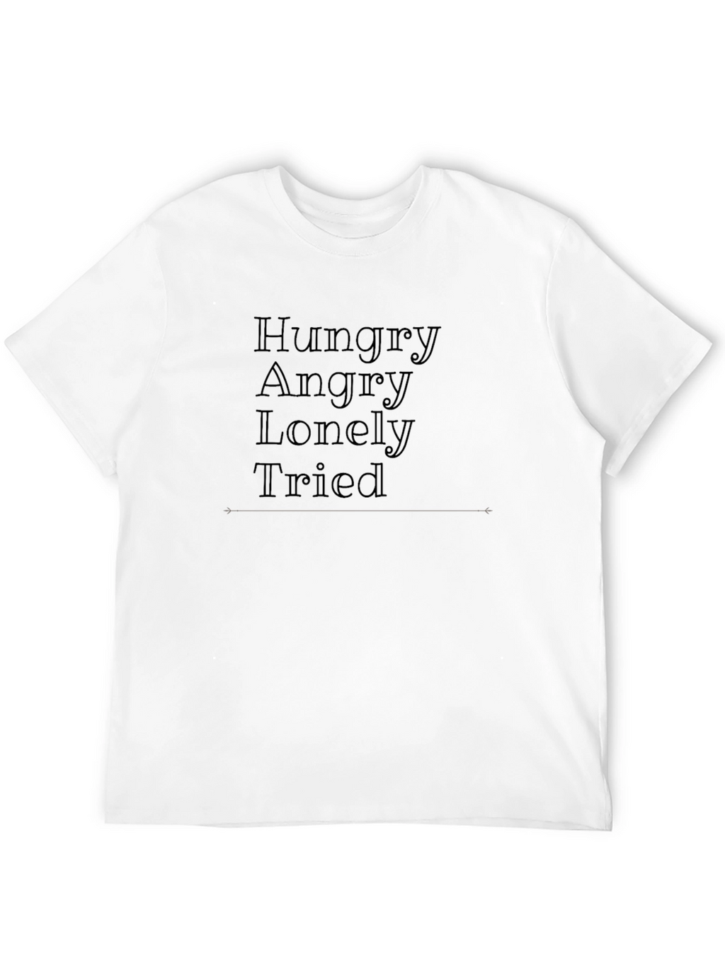 Black HALT T-Shirt - Hungry Angry Lonely Tired