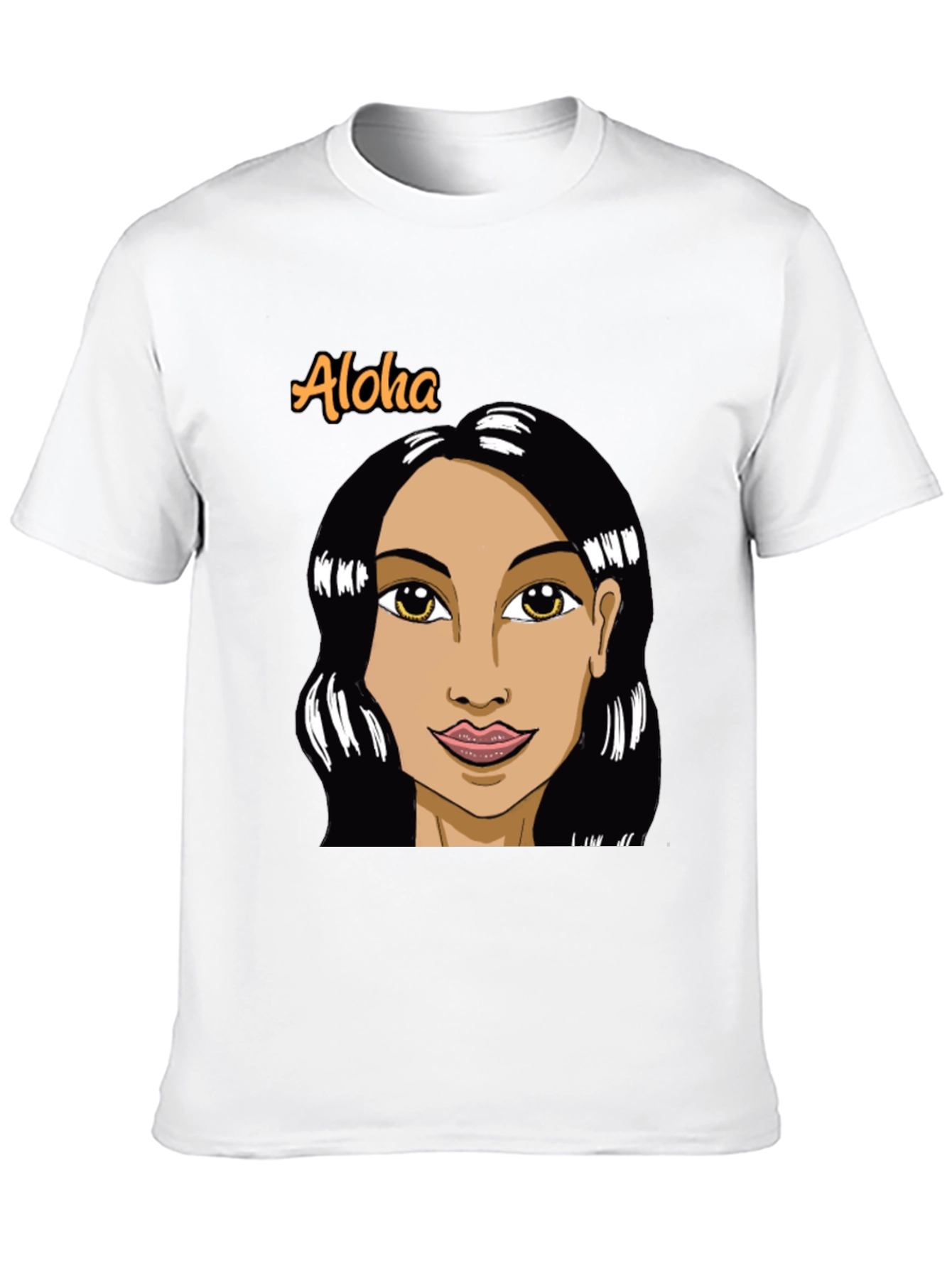 Aloha Woman Graphic Black T-Shirt