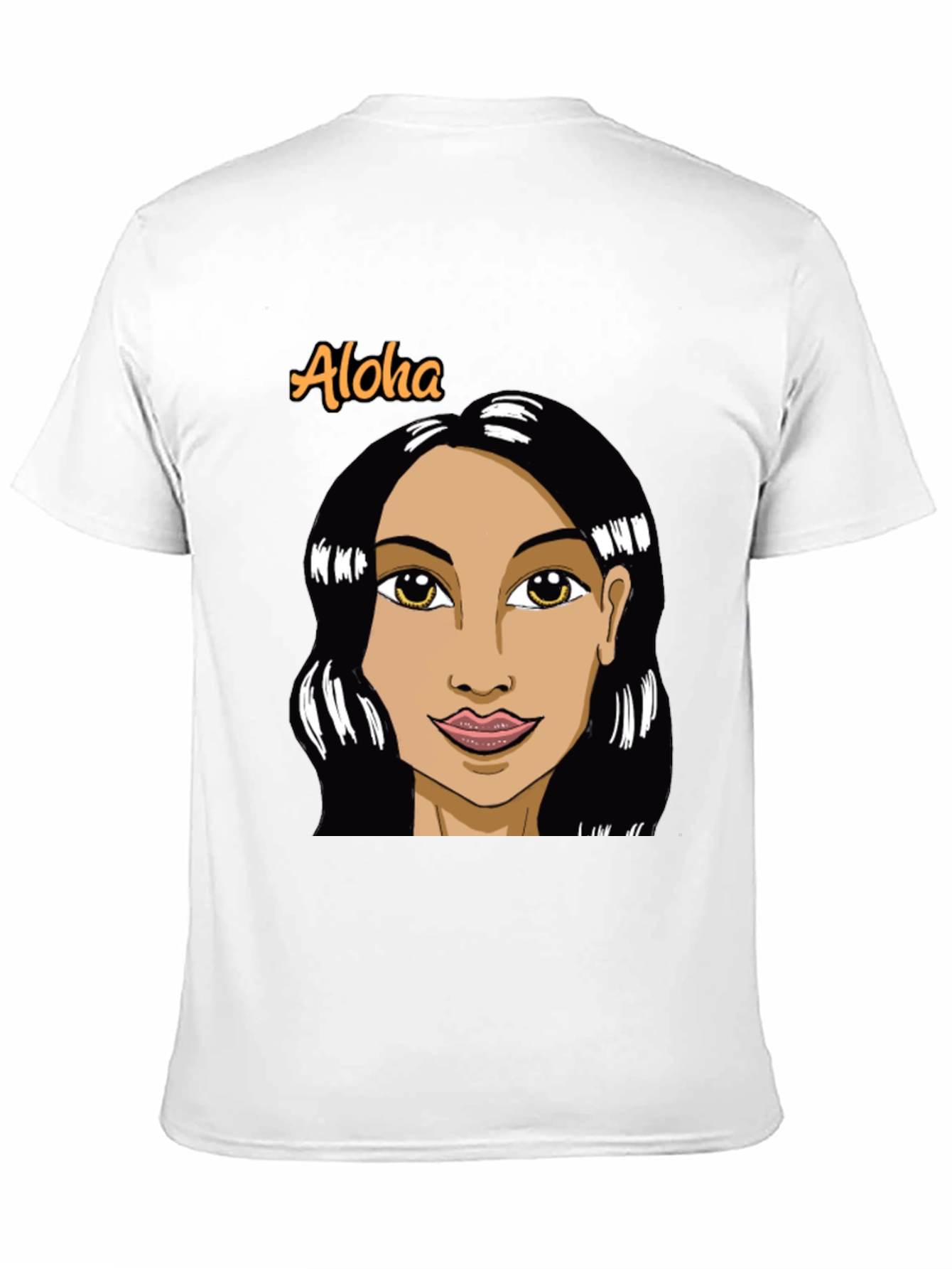 Aloha Woman Graphic Black T-Shirt
